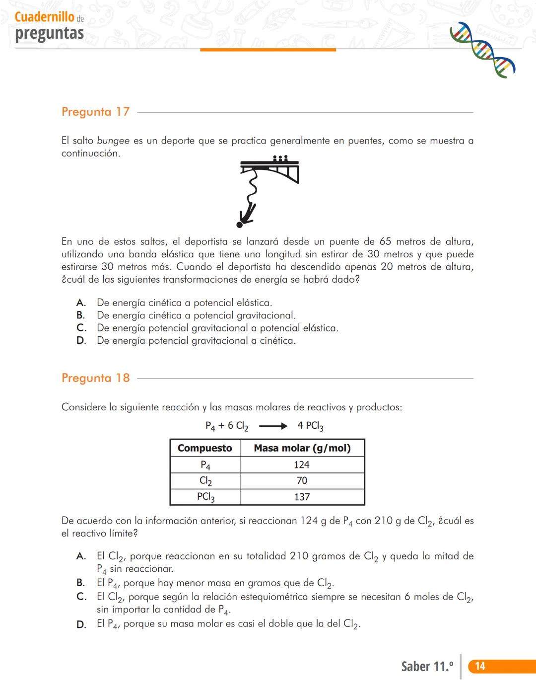 Pruebas Saber 11°
Prueba
Ciências Naturales
Cuadernillo de preguntas
Saber 11.°
Icfes --- OCR Start ---
نسيسكا
Presidente de la República