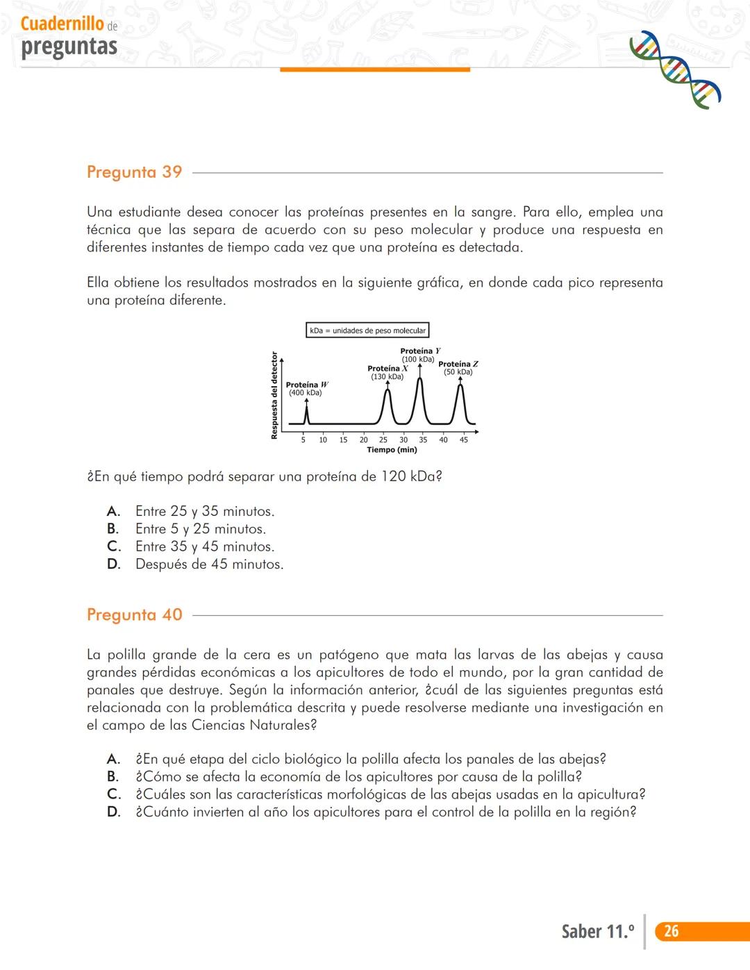 Pruebas Saber 11°
Prueba
Ciências Naturales
Cuadernillo de preguntas
Saber 11.°
Icfes --- OCR Start ---
نسيسكا
Presidente de la República