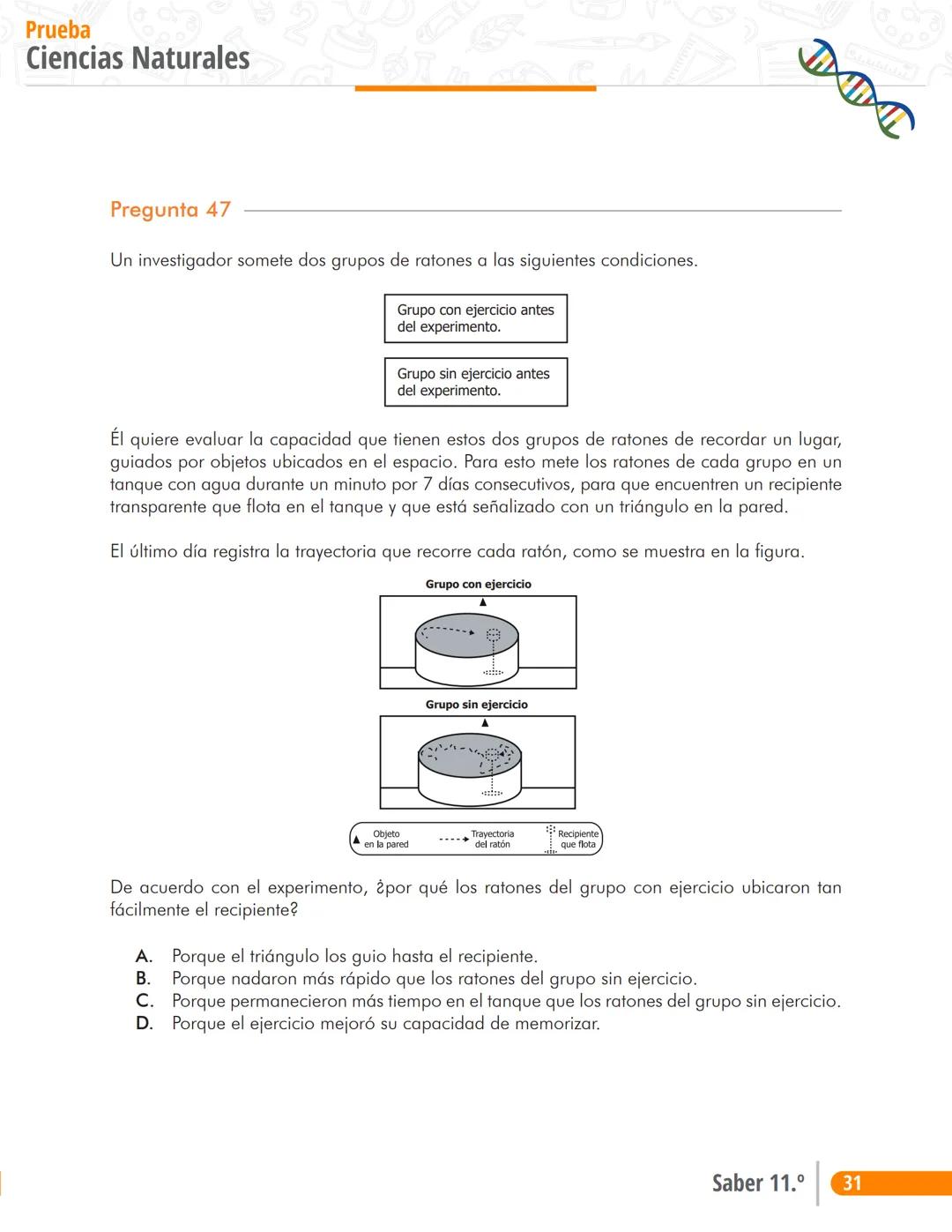 Pruebas Saber 11°
Prueba
Ciências Naturales
Cuadernillo de preguntas
Saber 11.°
Icfes --- OCR Start ---
نسيسكا
Presidente de la República