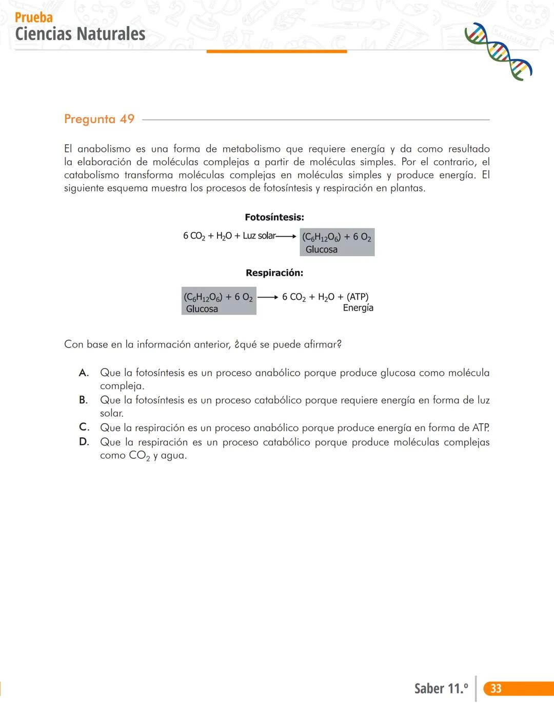 Pruebas Saber 11°
Prueba
Ciências Naturales
Cuadernillo de preguntas
Saber 11.°
Icfes --- OCR Start ---
نسيسكا
Presidente de la República