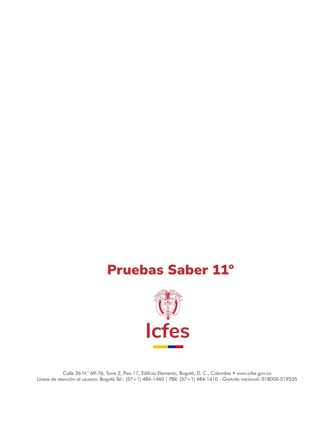 Pruebas Saber 11°
Prueba
Ciências Naturales
Cuadernillo de preguntas
Saber 11.°
Icfes --- OCR Start ---
نسيسكا
Presidente de la República