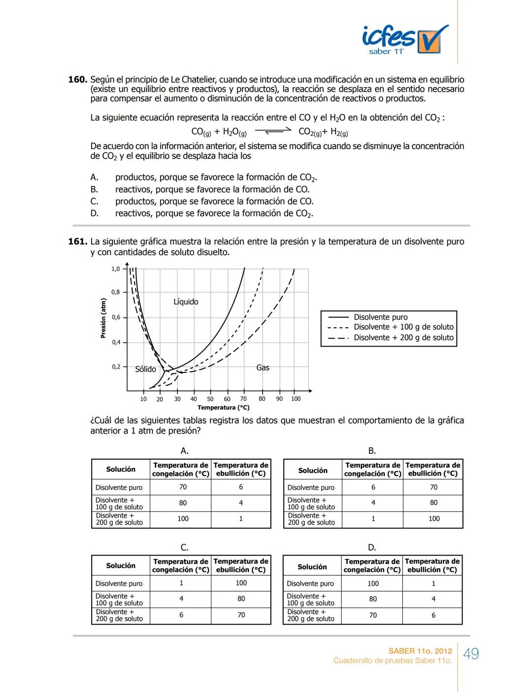 icfes
saber 11°
CUADERNILLO
DE PREGUNTAS
SABER 110. 2012
Cuadernillo de pruebas Saber 110.
Ministerio de
Educación Nacional
República de Col