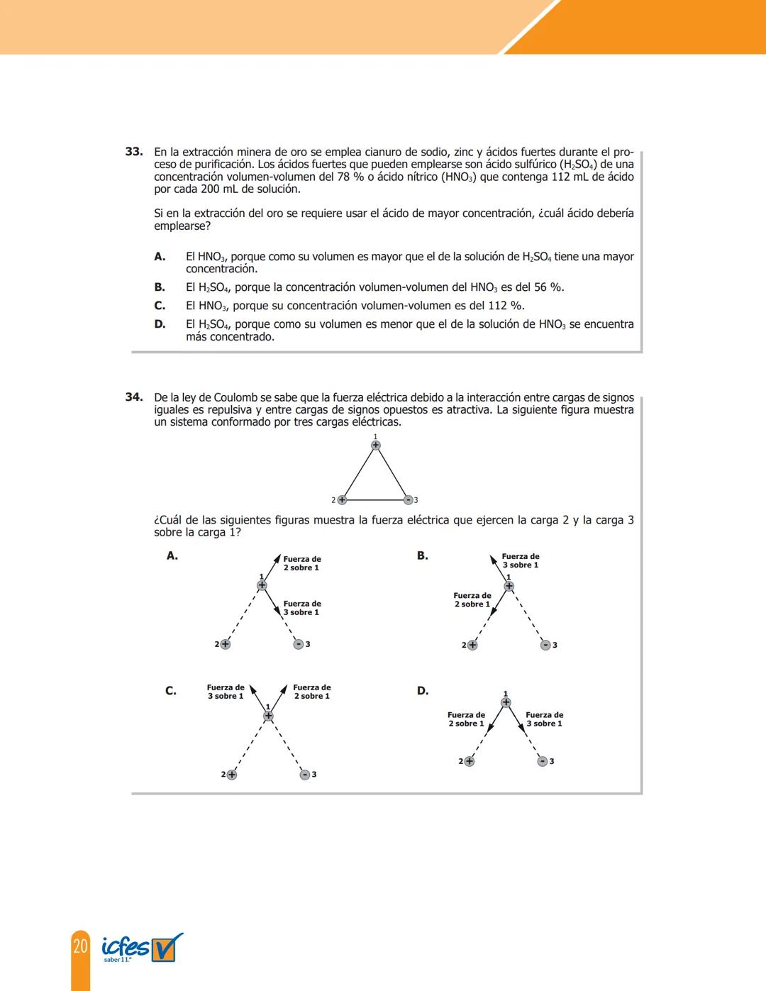 Cuadernillo de preguntas
Saber 11.°
Prueba de Ciencias
Naturales
MINEDUCACIÓN
icfes
mejor saber
TODOS POR UN
NUEVO PAÍS
PAZ EQUIDAD EDUCACIO