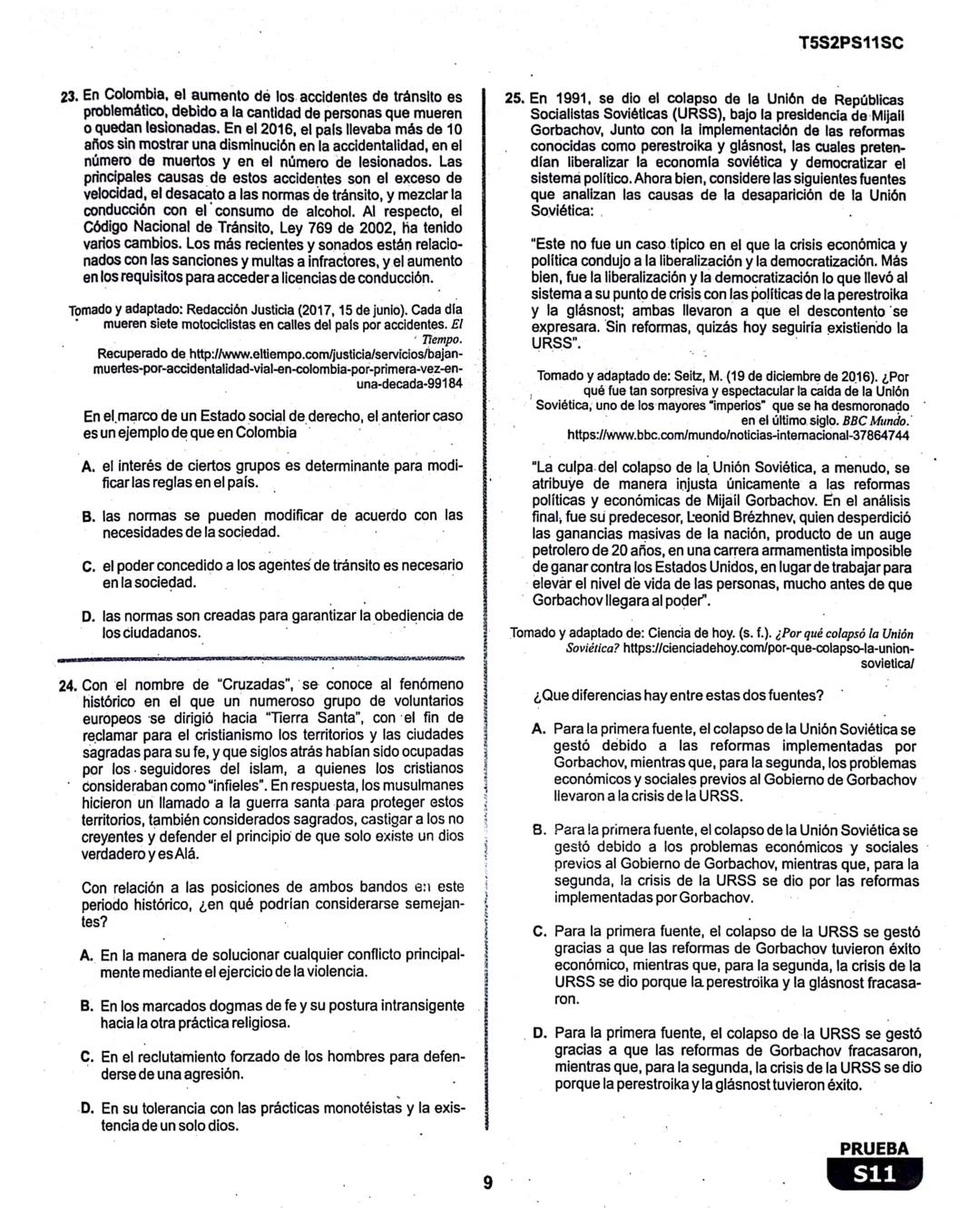 2
La
Evaluación
S11
Evaluación por Desempeño en Competencias
Segunda sesión
En el siguiente cuadro se muestran las pruebas que conforman el