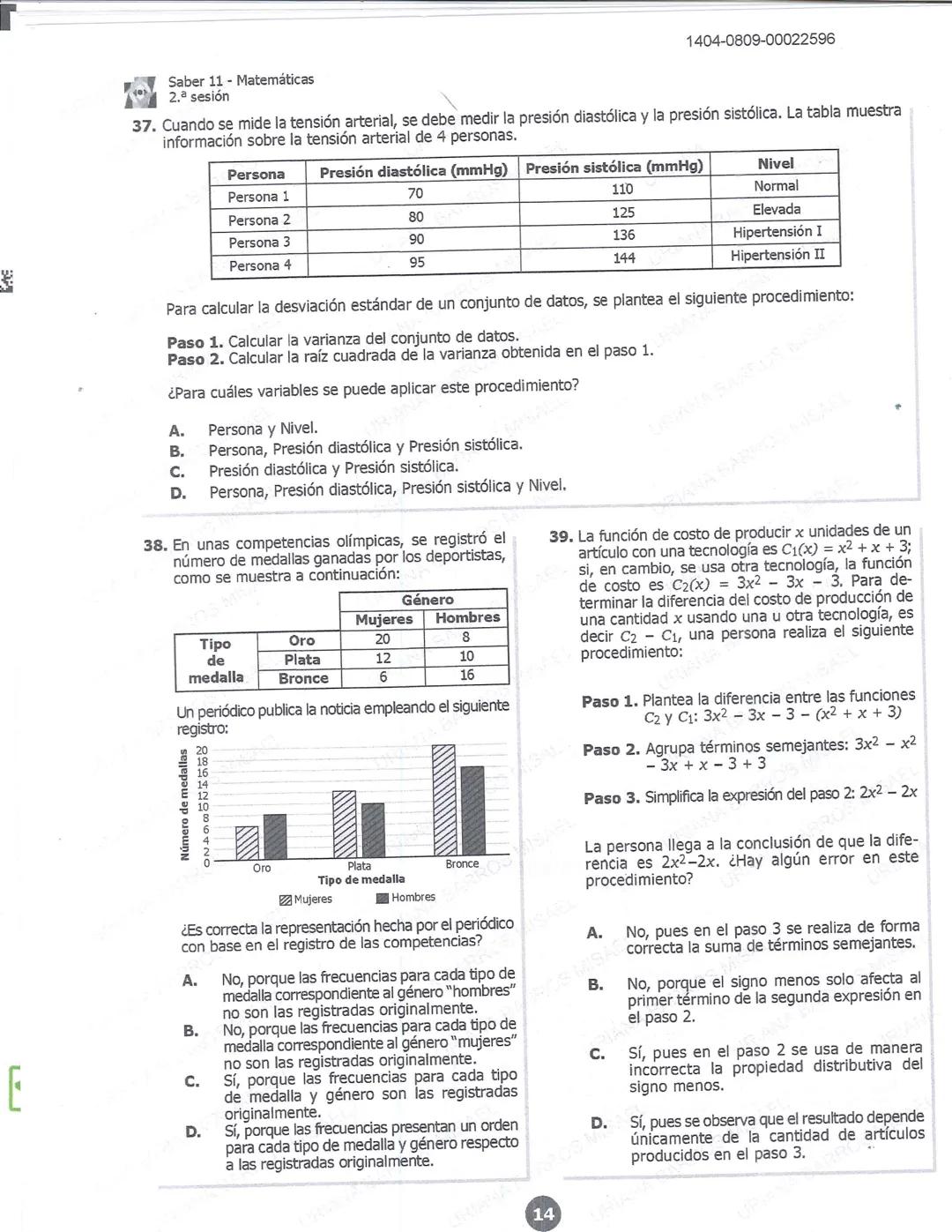 ## icfes
DCAC202312P00038761029
000865969
1404-0209-00022596
AC202311103886
Examen
## Saber 11°
20231
INDIVIDUALES icfes
### Páramo