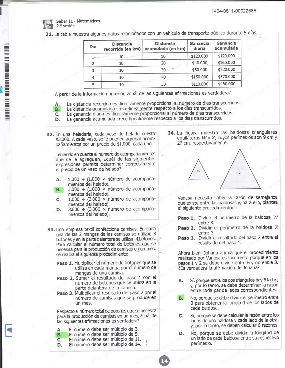 1404-0211-00022585
icfes 02
SOCIALES Y CIUDADANAS
1. Un grupo de mineros artesanales ha aumentado sus ingresos al encontrar un punto del río