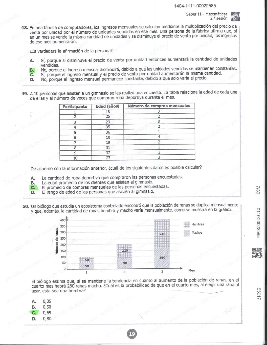 1404-0211-00022585
icfes 02
SOCIALES Y CIUDADANAS
1. Un grupo de mineros artesanales ha aumentado sus ingresos al encontrar un punto del río