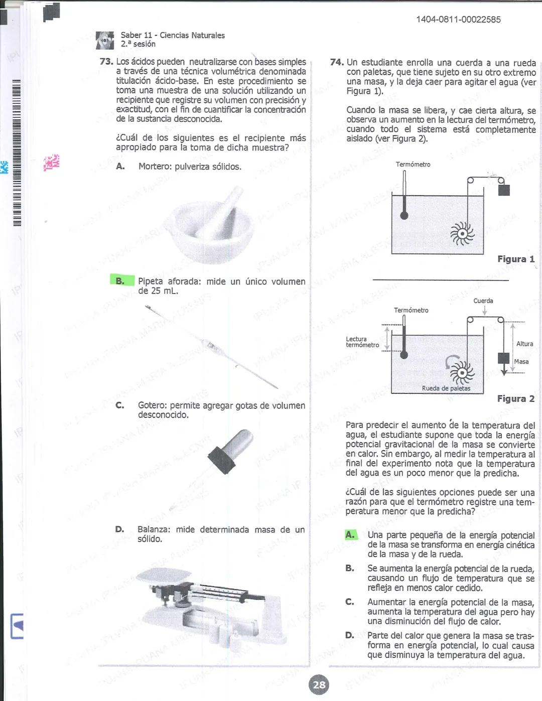 1404-0211-00022585
icfes 02
SOCIALES Y CIUDADANAS
1. Un grupo de mineros artesanales ha aumentado sus ingresos al encontrar un punto del río