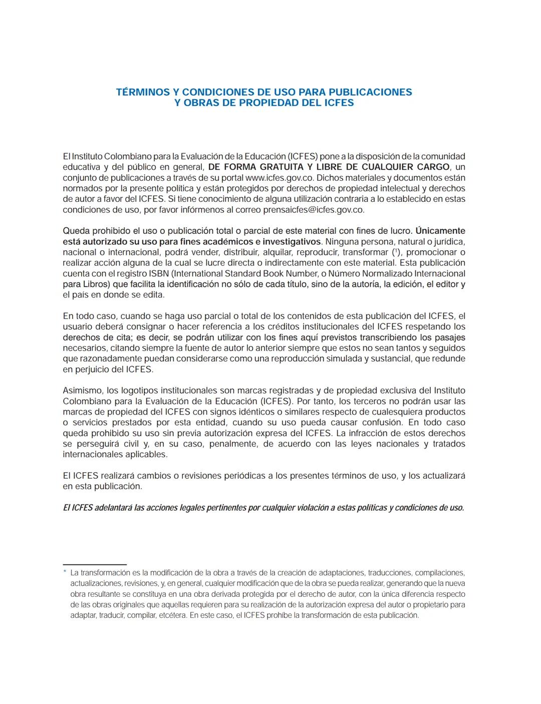 icfes V
saber 11°
CUADERNILLO
DE PREGUNTAS
SABER 11° 2016
Cuadernillo de prueba
Ejemplo de preguntas
11° grado Presidente de la República
Ju