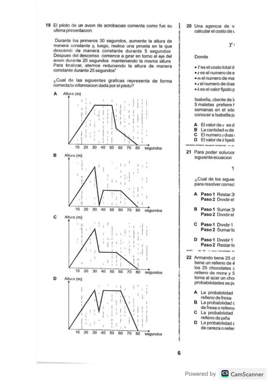 módulo de razonamiento cuantitativo, típico de pruebas estandarizadas como el ICFES Saber 11