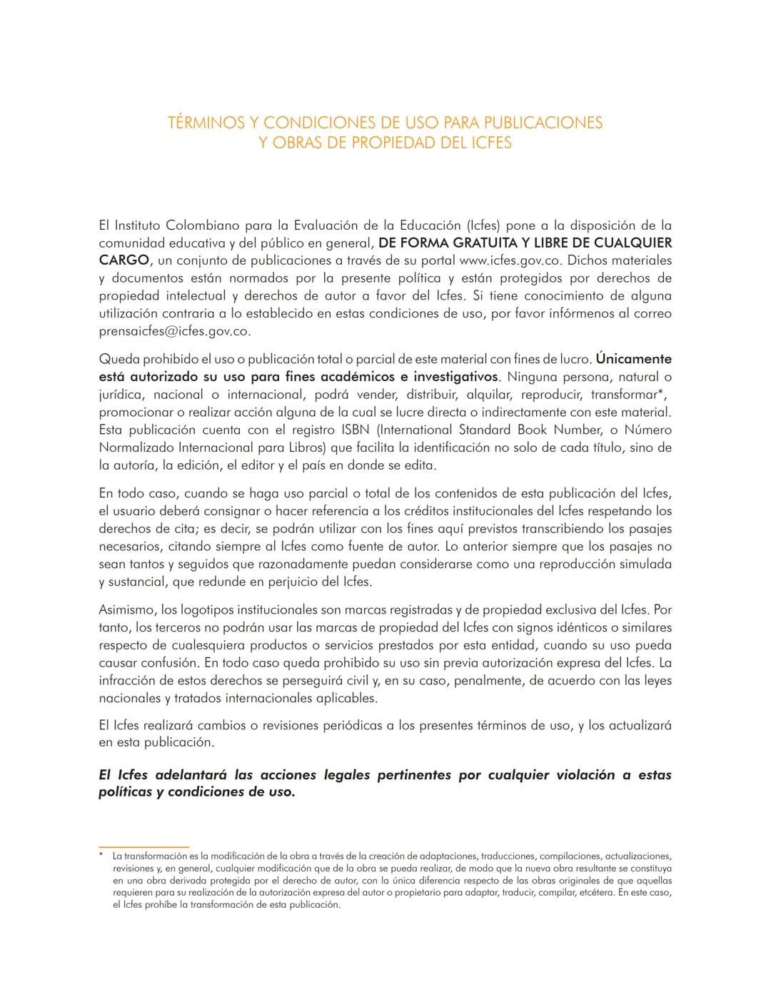 Cuadernillo de preguntas
Saber 11.°
Prueba de lectura crítica
icfes
saber 11.°
GOBIERNO
DE COLOMBIA
MINEDUCACIÓN icfes
mejor saber President