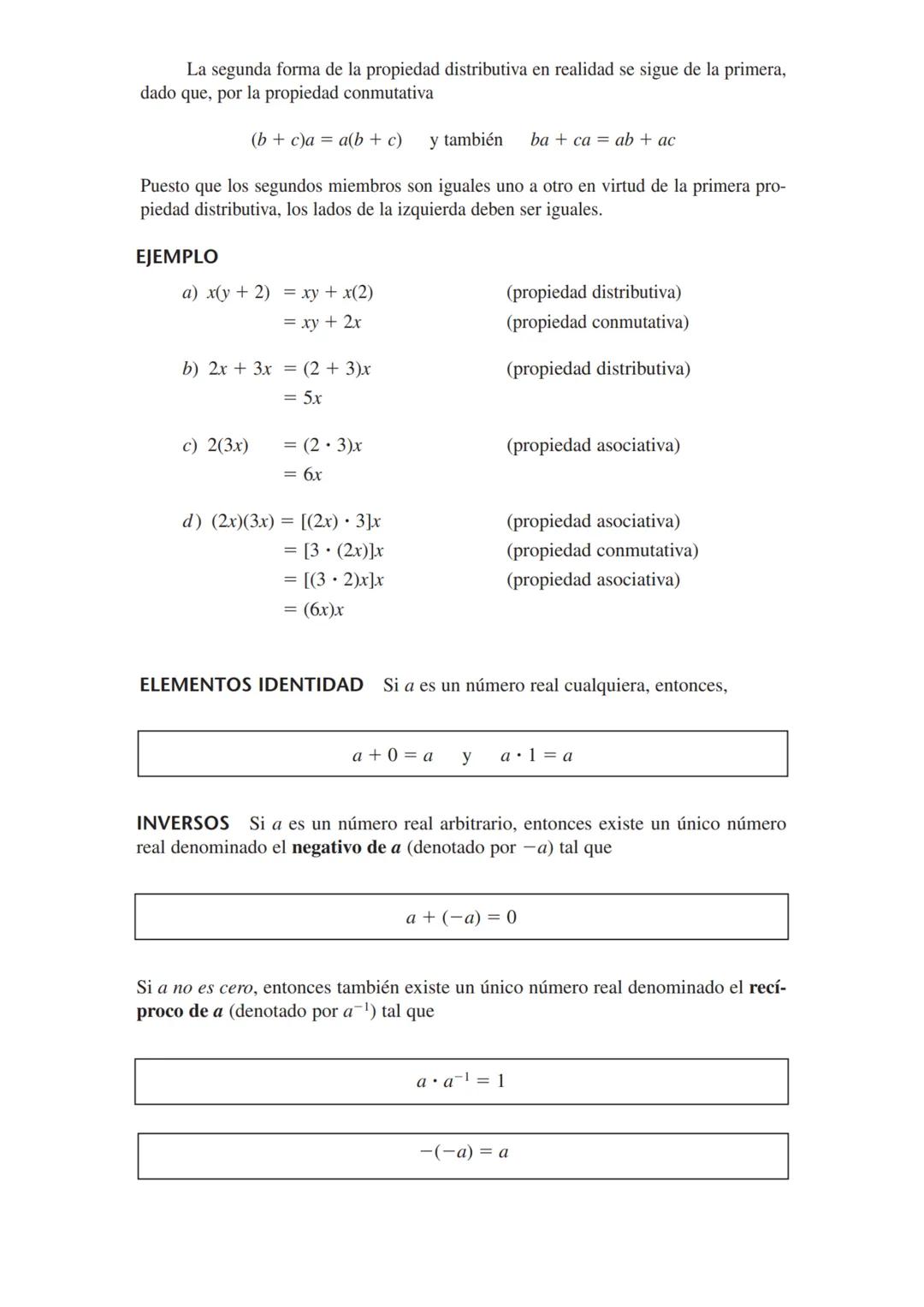LOS NÚMEROS REALES
Empezaremos dando un breve esbozo de la estructura de los números reales. Los
números 1, 2, 3, etc., se denominan números