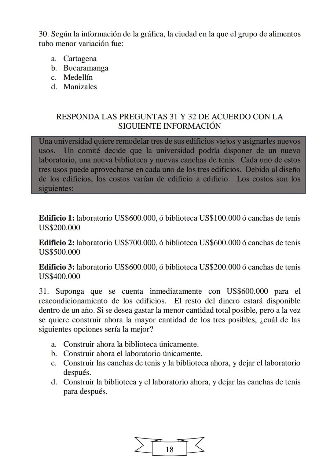 CUADERNILLO DE PREPARACIÓN
PARA LA PRUEBA DE ESTADO
SABER 11
"La educación es el arma más
poderosa que puedes utilizar para
cambiar el mundo