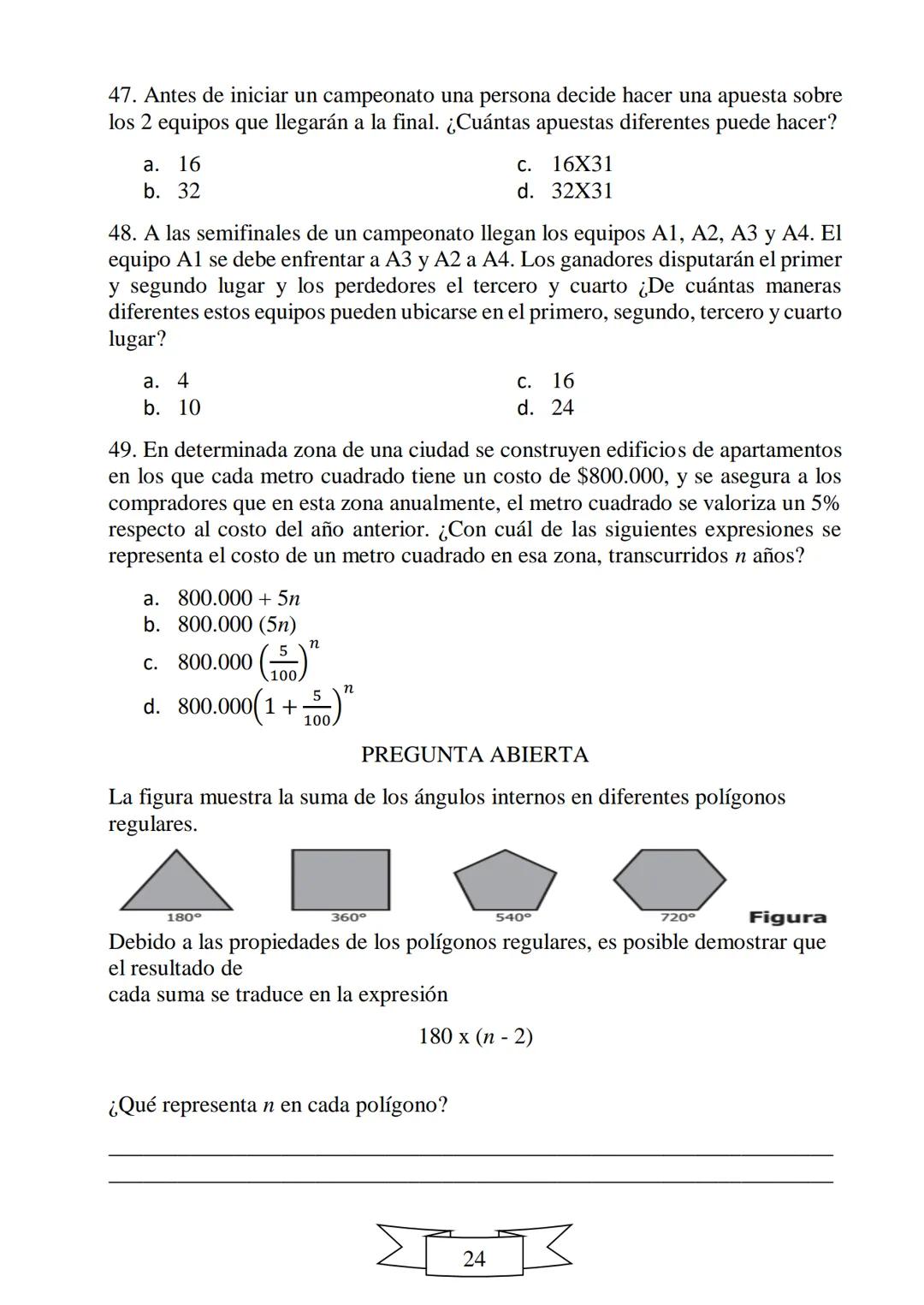 CUADERNILLO DE PREPARACIÓN
PARA LA PRUEBA DE ESTADO
SABER 11
"La educación es el arma más
poderosa que puedes utilizar para
cambiar el mundo
