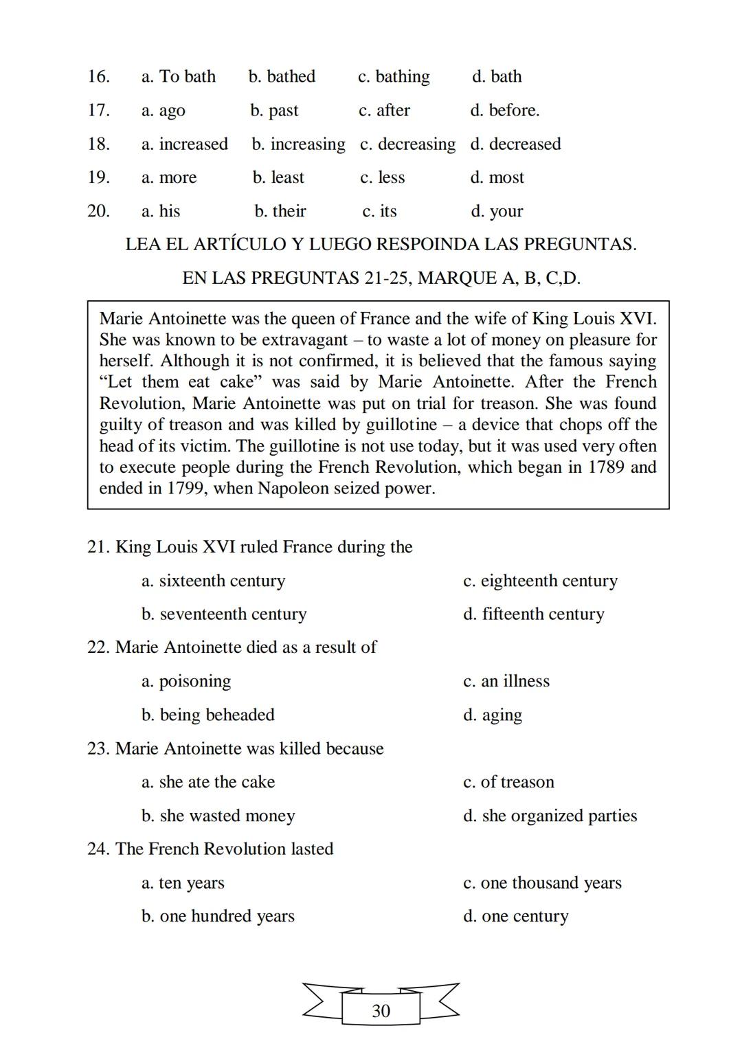 CUADERNILLO DE PREPARACIÓN
PARA LA PRUEBA DE ESTADO
SABER 11
"La educación es el arma más
poderosa que puedes utilizar para
cambiar el mundo