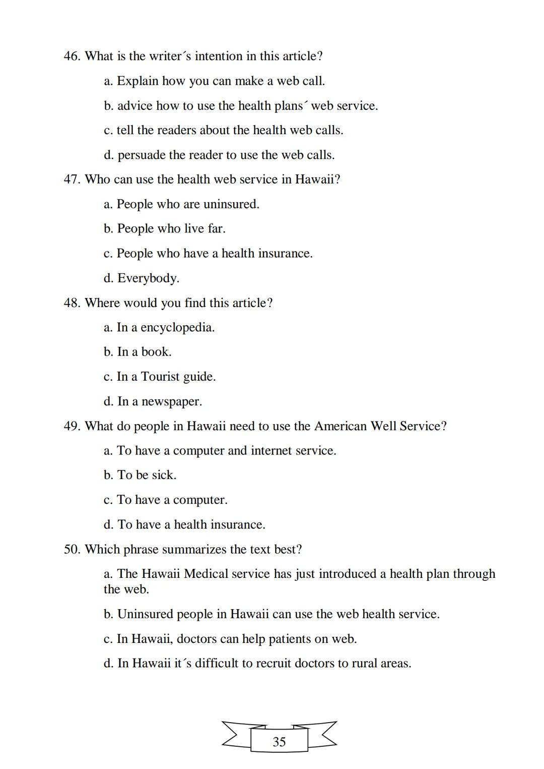 CUADERNILLO DE PREPARACIÓN
PARA LA PRUEBA DE ESTADO
SABER 11
"La educación es el arma más
poderosa que puedes utilizar para
cambiar el mundo