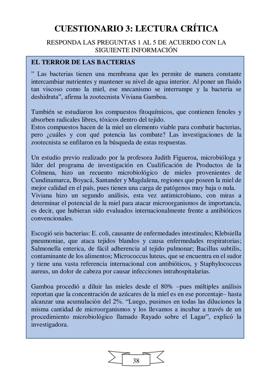 CUADERNILLO DE PREPARACIÓN
PARA LA PRUEBA DE ESTADO
SABER 11
"La educación es el arma más
poderosa que puedes utilizar para
cambiar el mundo