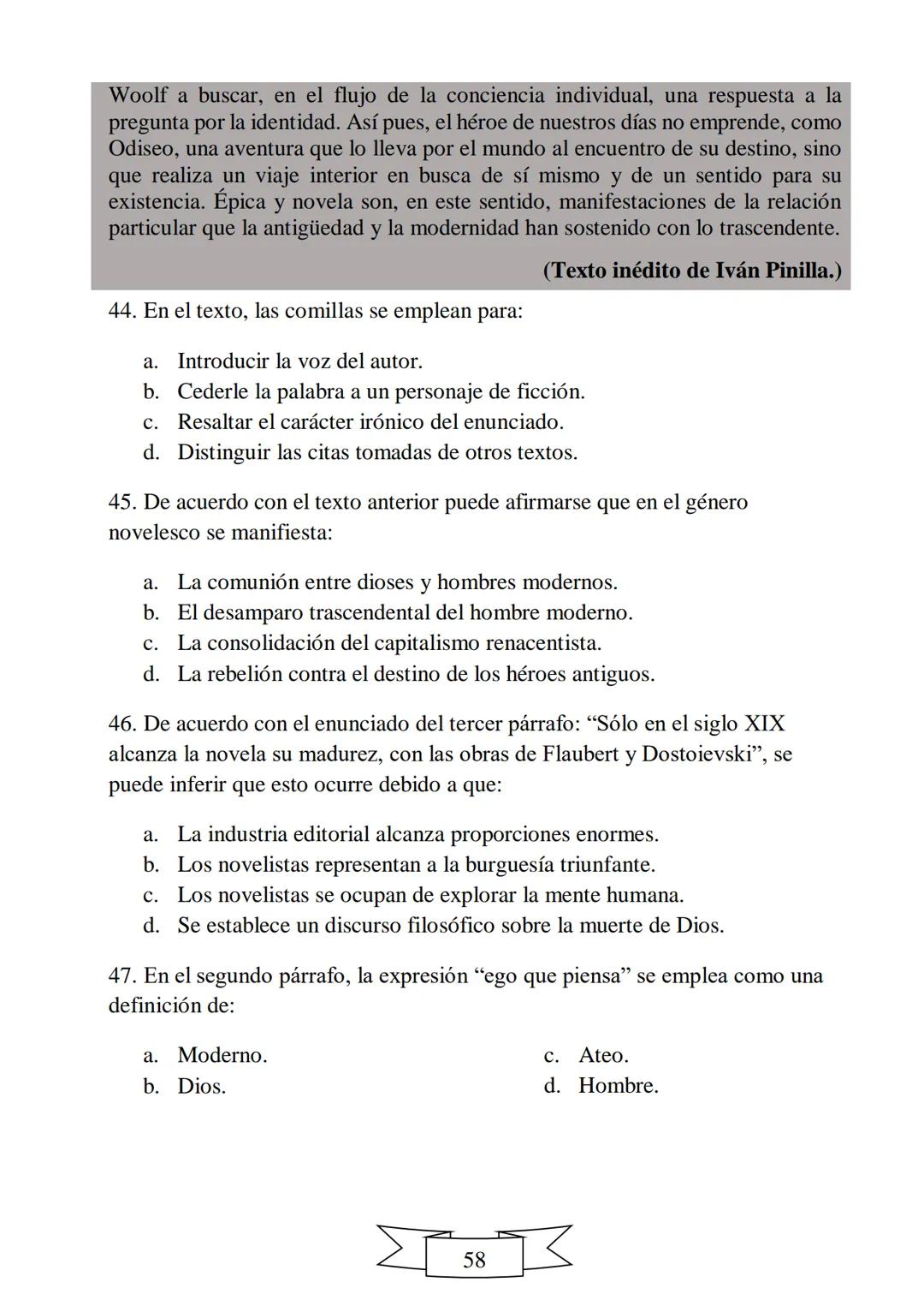 CUADERNILLO DE PREPARACIÓN
PARA LA PRUEBA DE ESTADO
SABER 11
"La educación es el arma más
poderosa que puedes utilizar para
cambiar el mundo