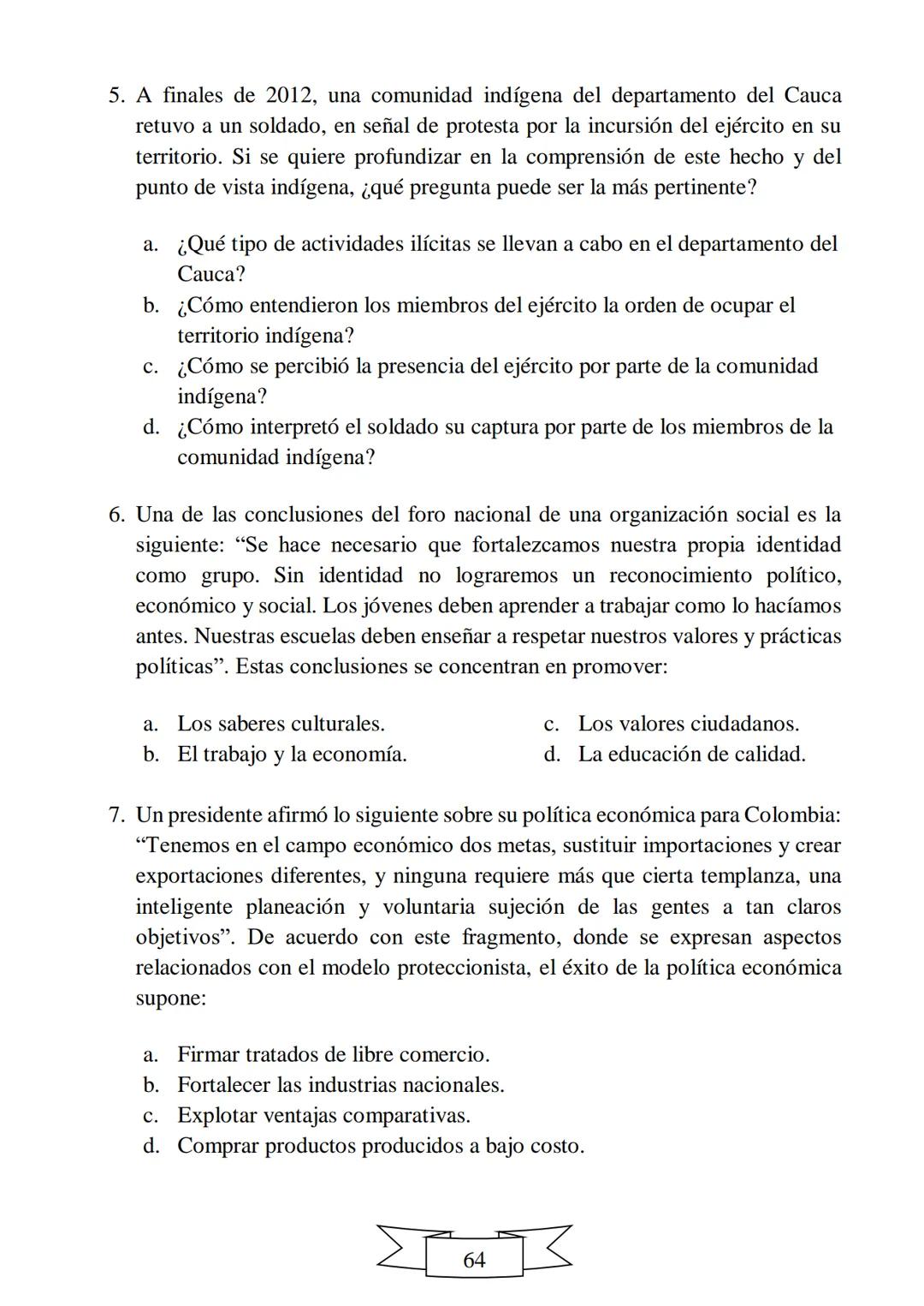 CUADERNILLO DE PREPARACIÓN
PARA LA PRUEBA DE ESTADO
SABER 11
"La educación es el arma más
poderosa que puedes utilizar para
cambiar el mundo