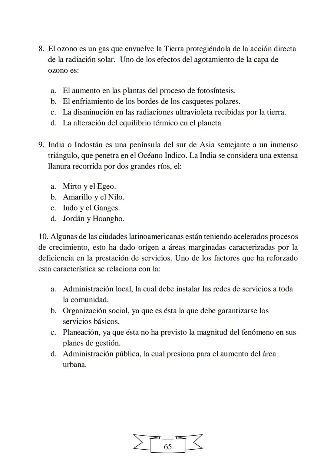 CUADERNILLO DE PREPARACIÓN
PARA LA PRUEBA DE ESTADO
SABER 11
"La educación es el arma más
poderosa que puedes utilizar para
cambiar el mundo