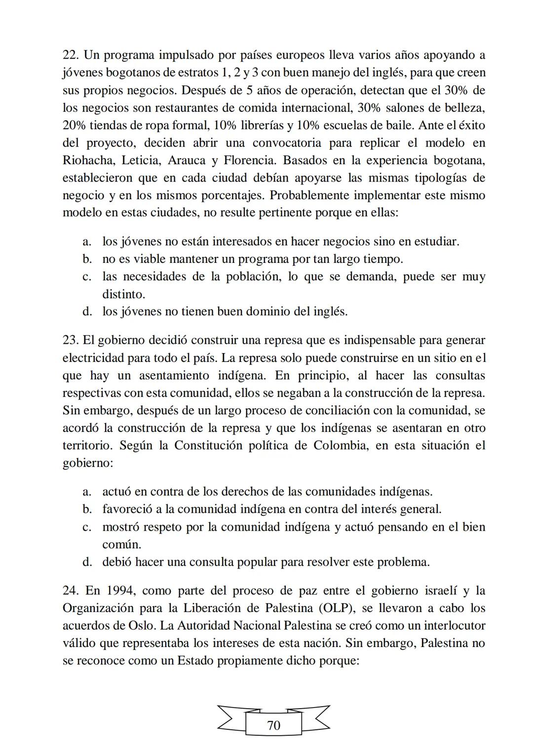 CUADERNILLO DE PREPARACIÓN
PARA LA PRUEBA DE ESTADO
SABER 11
"La educación es el arma más
poderosa que puedes utilizar para
cambiar el mundo