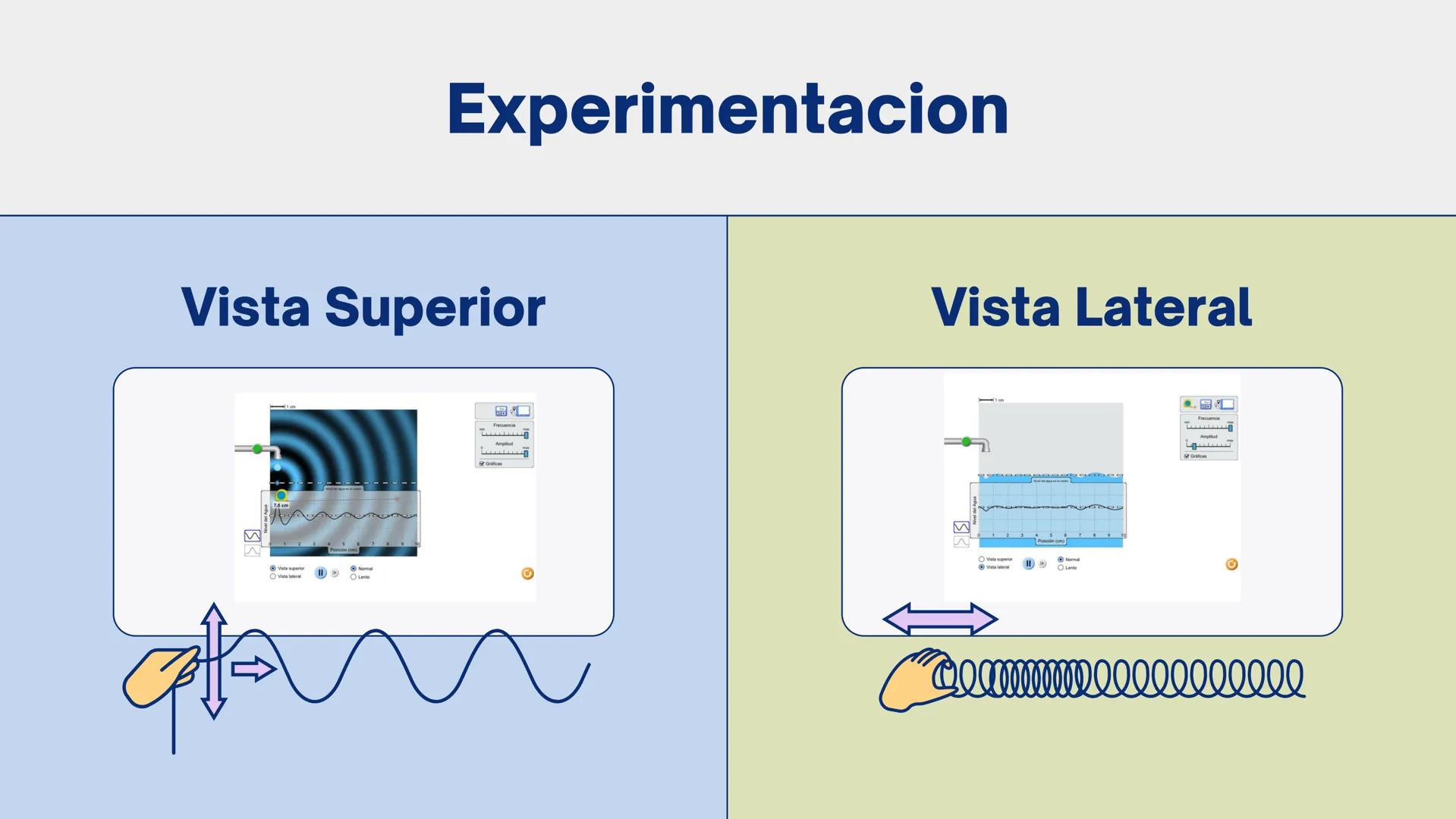 # LABORATORIO
# Ondas
# Transversales Ondas
Transversales
Perturbación periódica queconsiste en una serie de
oscilacionesque se propagan a