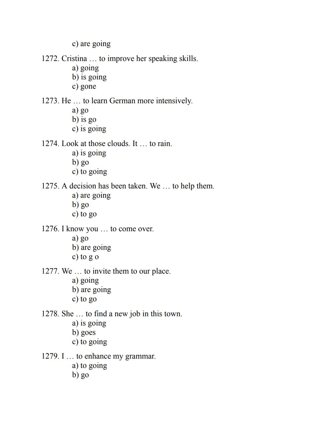 ENGLISH
GRAMMAR
EXERCISES
WITH ANSWERS
Part 1.
2500 MULTIPLE-CHOICE
ITEMS FOR A1/A2
Your quest towards C2
Daniel B. Smith ENGLISH
GRAMMAR
EX