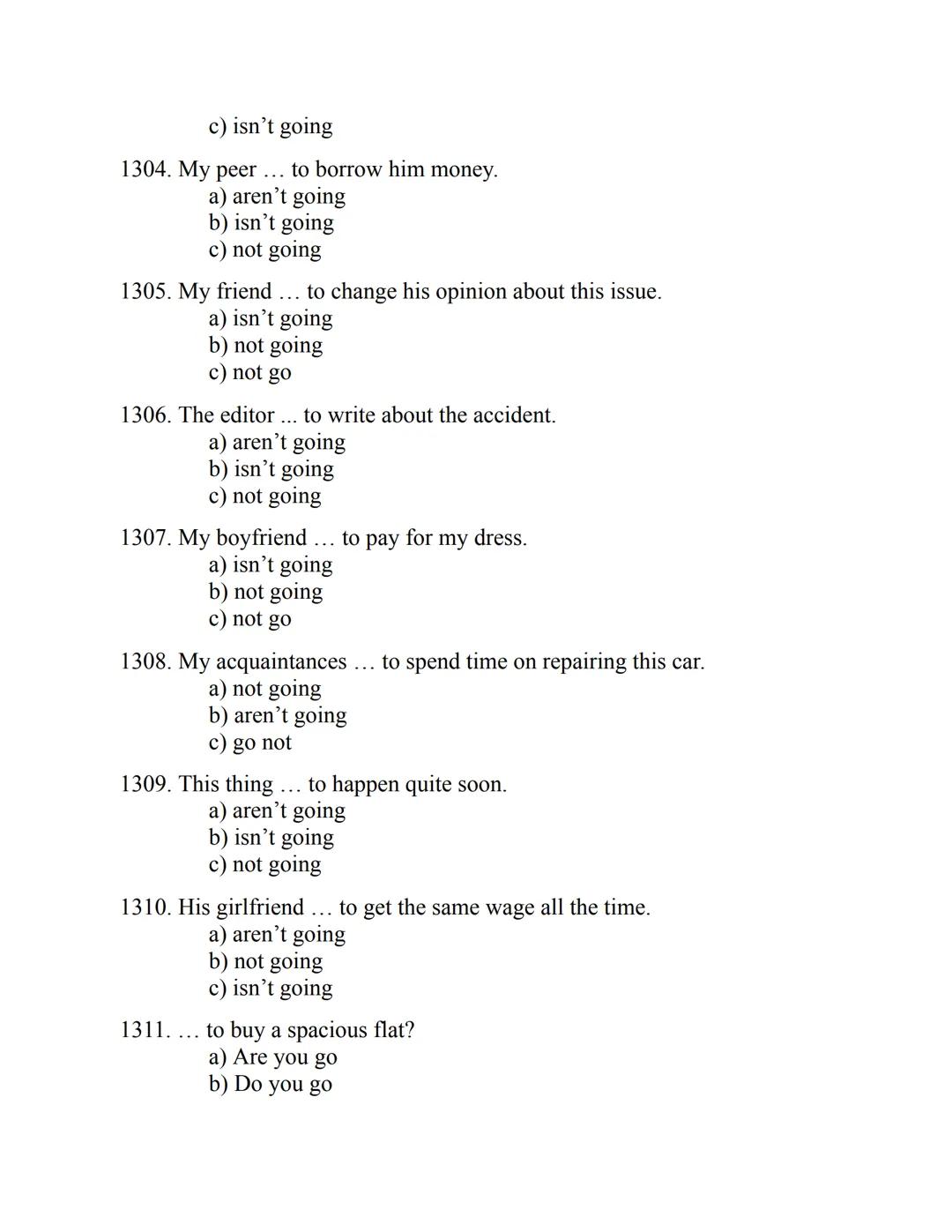ENGLISH
GRAMMAR
EXERCISES
WITH ANSWERS
Part 1.
2500 MULTIPLE-CHOICE
ITEMS FOR A1/A2
Your quest towards C2
Daniel B. Smith ENGLISH
GRAMMAR
EX