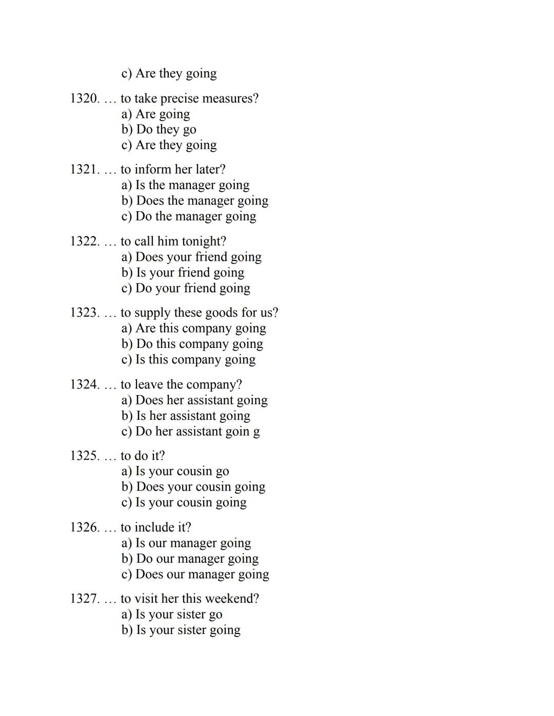 ENGLISH
GRAMMAR
EXERCISES
WITH ANSWERS
Part 1.
2500 MULTIPLE-CHOICE
ITEMS FOR A1/A2
Your quest towards C2
Daniel B. Smith ENGLISH
GRAMMAR
EX