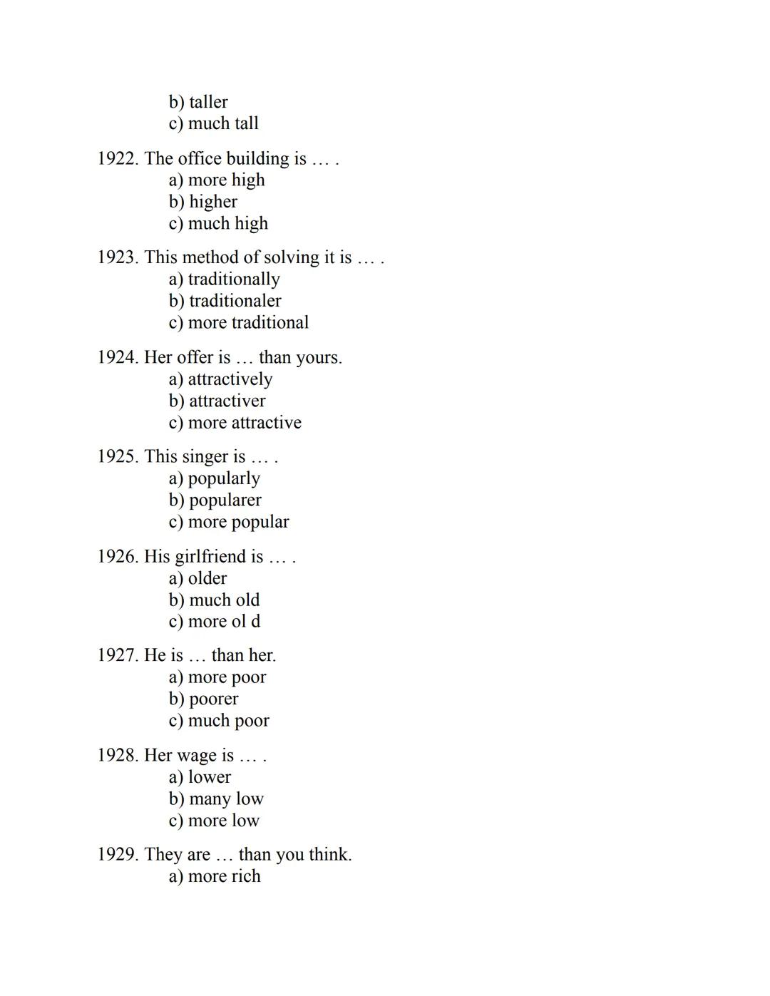 ENGLISH
GRAMMAR
EXERCISES
WITH ANSWERS
Part 1.
2500 MULTIPLE-CHOICE
ITEMS FOR A1/A2
Your quest towards C2
Daniel B. Smith ENGLISH
GRAMMAR
EX