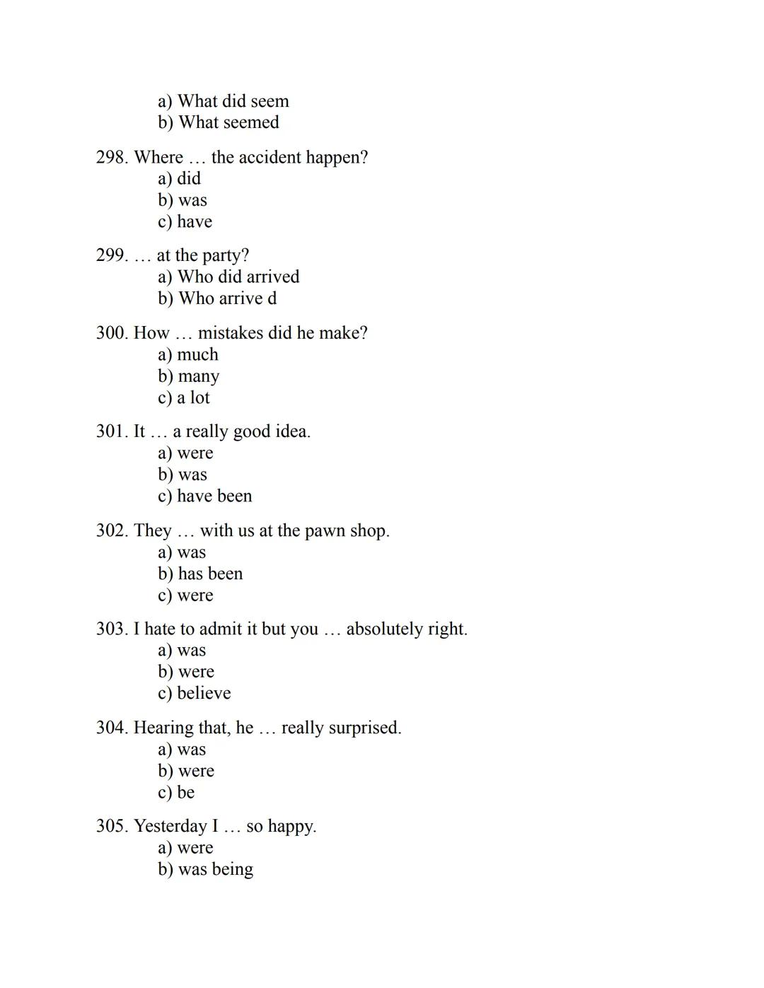 ENGLISH
GRAMMAR
EXERCISES
WITH ANSWERS
Part 1.
2500 MULTIPLE-CHOICE
ITEMS FOR A1/A2
Your quest towards C2
Daniel B. Smith ENGLISH
GRAMMAR
EX