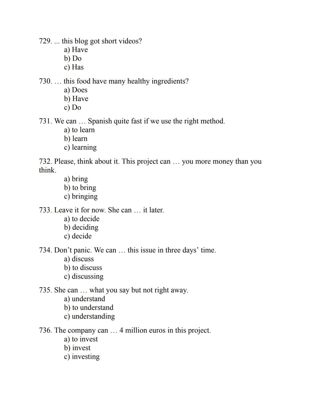 ENGLISH
GRAMMAR
EXERCISES
WITH ANSWERS
Part 1.
2500 MULTIPLE-CHOICE
ITEMS FOR A1/A2
Your quest towards C2
Daniel B. Smith ENGLISH
GRAMMAR
EX