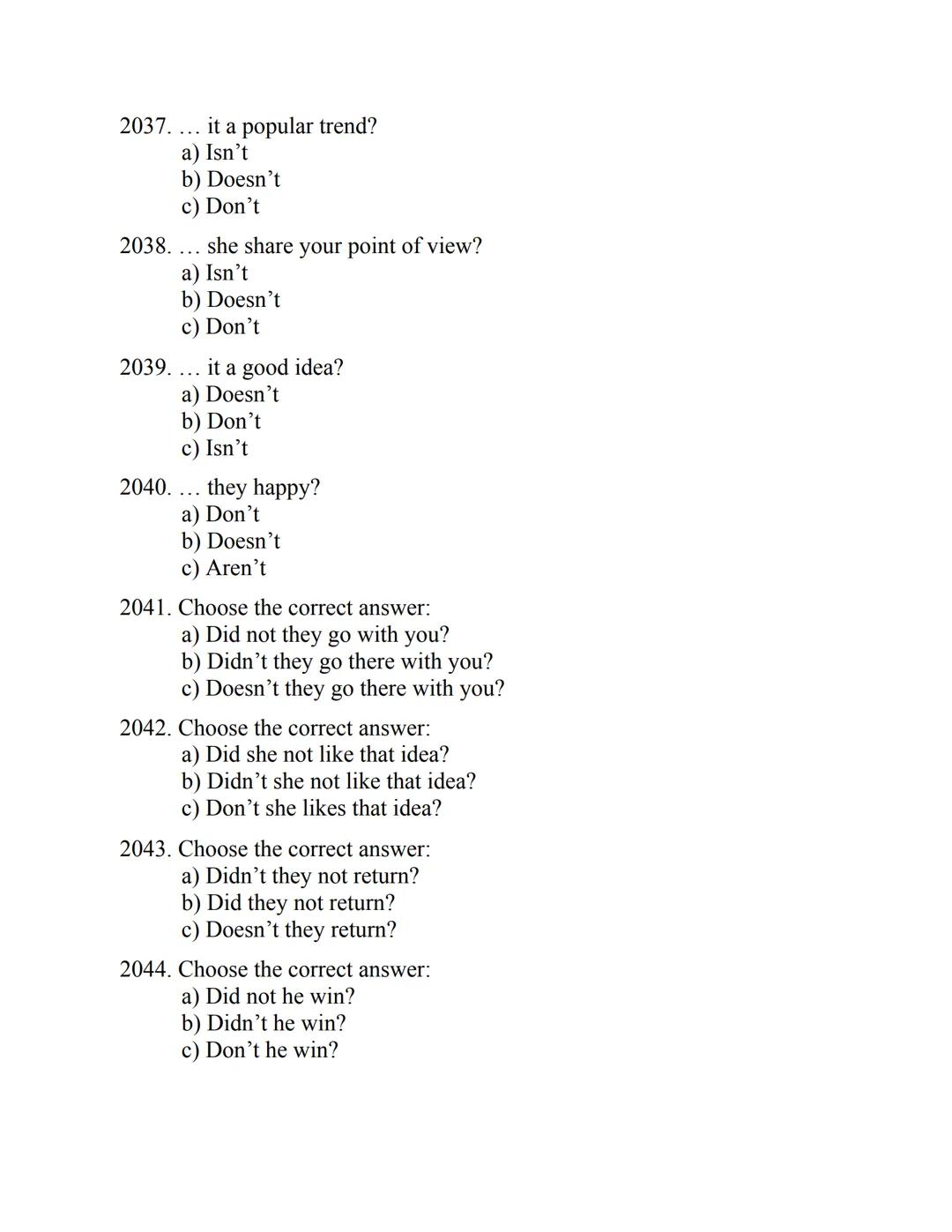 ENGLISH
GRAMMAR
EXERCISES
WITH ANSWERS
Part 2.
3045 MULTIPLE-CHOICE
ITEMS FOR A2
Your quest towards C2
Daniel B. Smith ENGLISH
GRAMMAR
EXERC