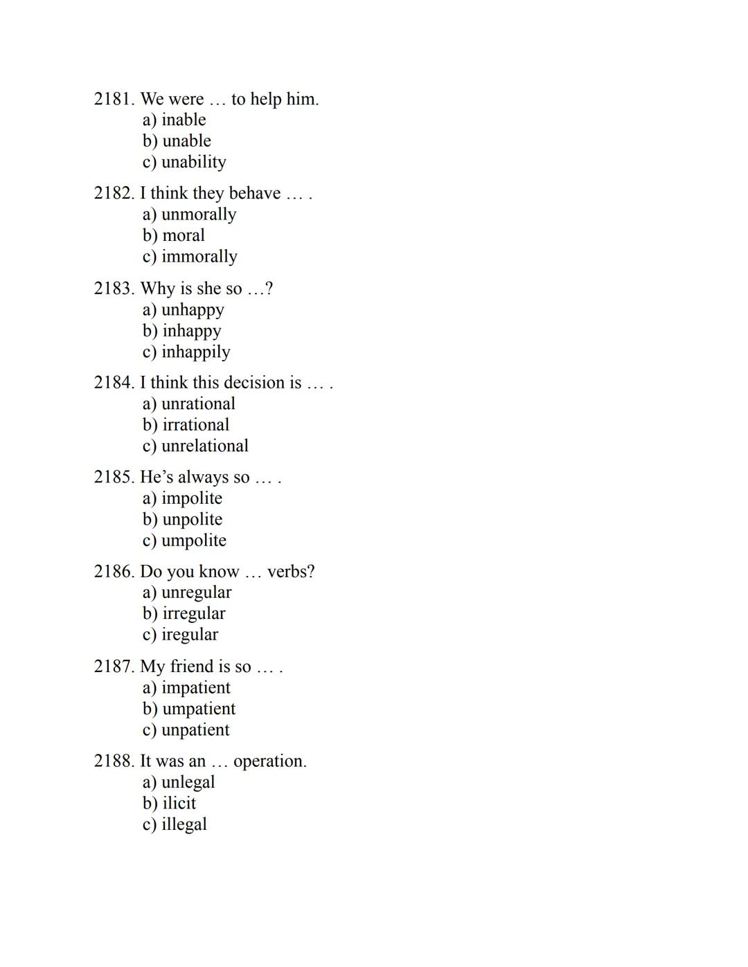 ENGLISH
GRAMMAR
EXERCISES
WITH ANSWERS
Part 2.
3045 MULTIPLE-CHOICE
ITEMS FOR A2
Your quest towards C2
Daniel B. Smith ENGLISH
GRAMMAR
EXERC