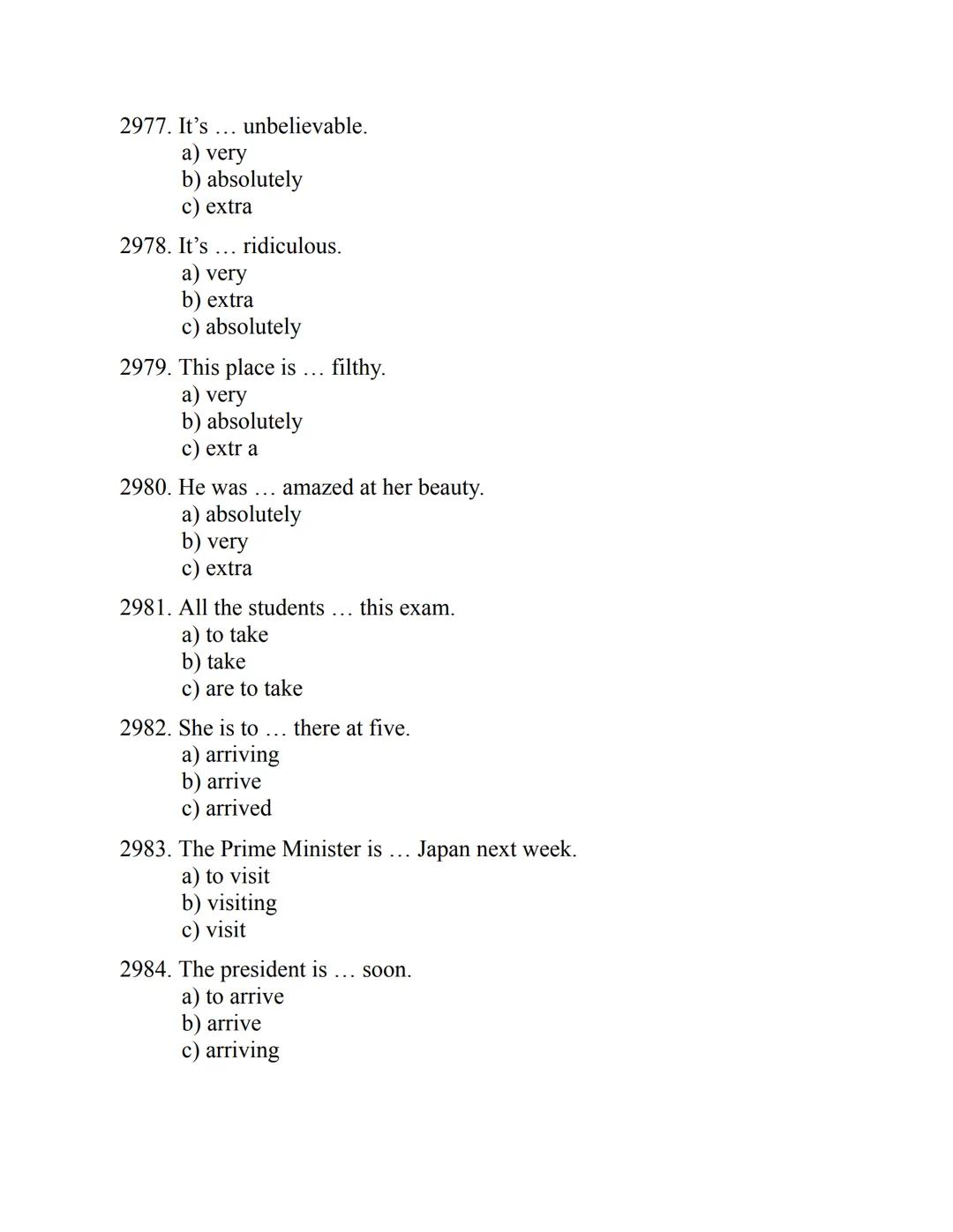 ENGLISH
GRAMMAR
EXERCISES
WITH ANSWERS
Part 2.
3045 MULTIPLE-CHOICE
ITEMS FOR A2
Your quest towards C2
Daniel B. Smith ENGLISH
GRAMMAR
EXERC