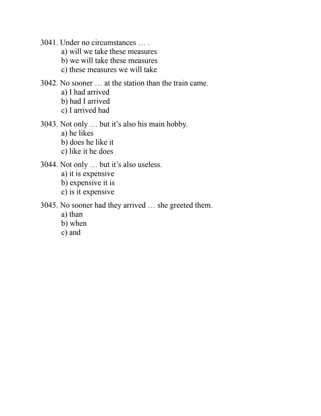 ENGLISH
GRAMMAR
EXERCISES
WITH ANSWERS
Part 2.
3045 MULTIPLE-CHOICE
ITEMS FOR A2
Your quest towards C2
Daniel B. Smith ENGLISH
GRAMMAR
EXERC