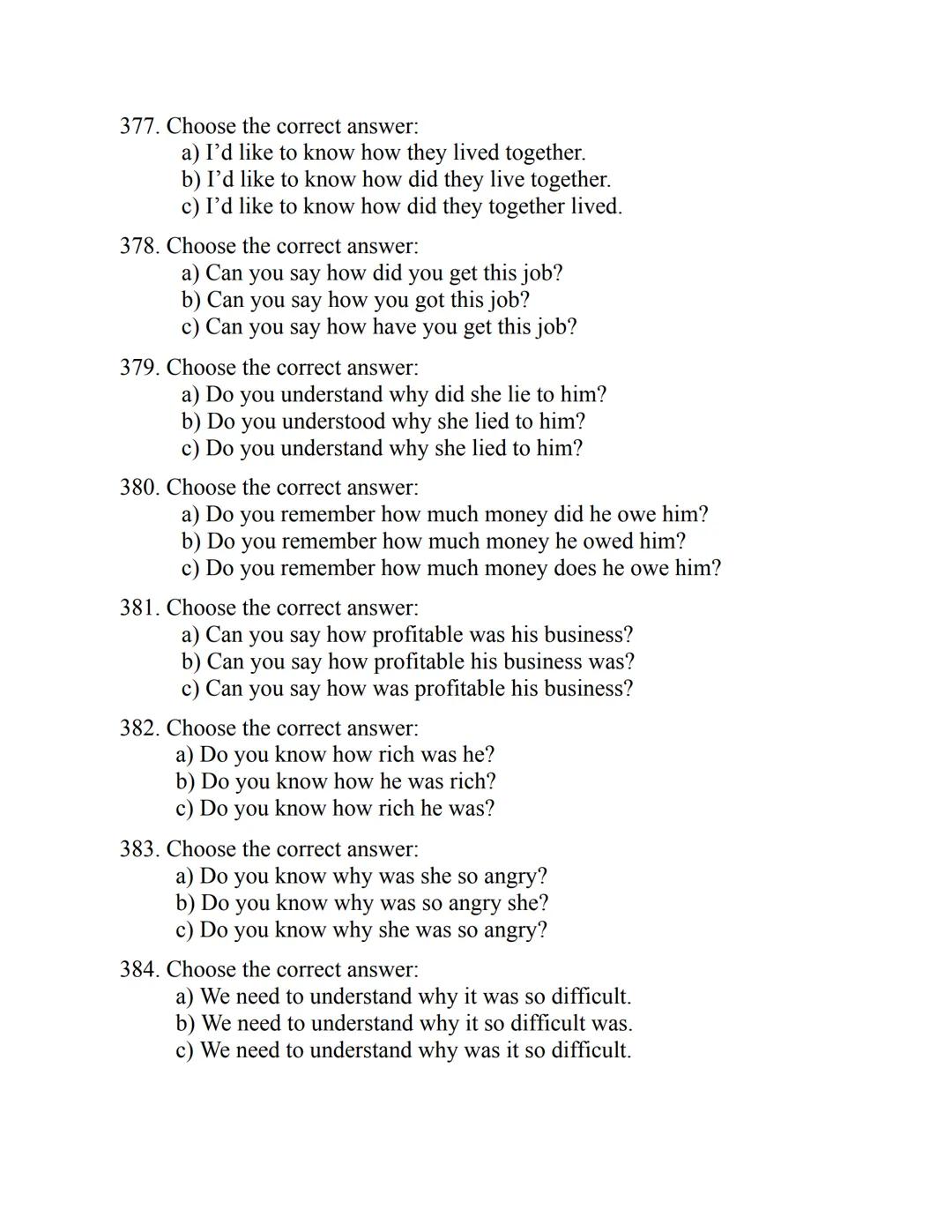 ENGLISH
GRAMMAR
EXERCISES
WITH ANSWERS
Part 2.
3045 MULTIPLE-CHOICE
ITEMS FOR A2
Your quest towards C2
Daniel B. Smith ENGLISH
GRAMMAR
EXERC