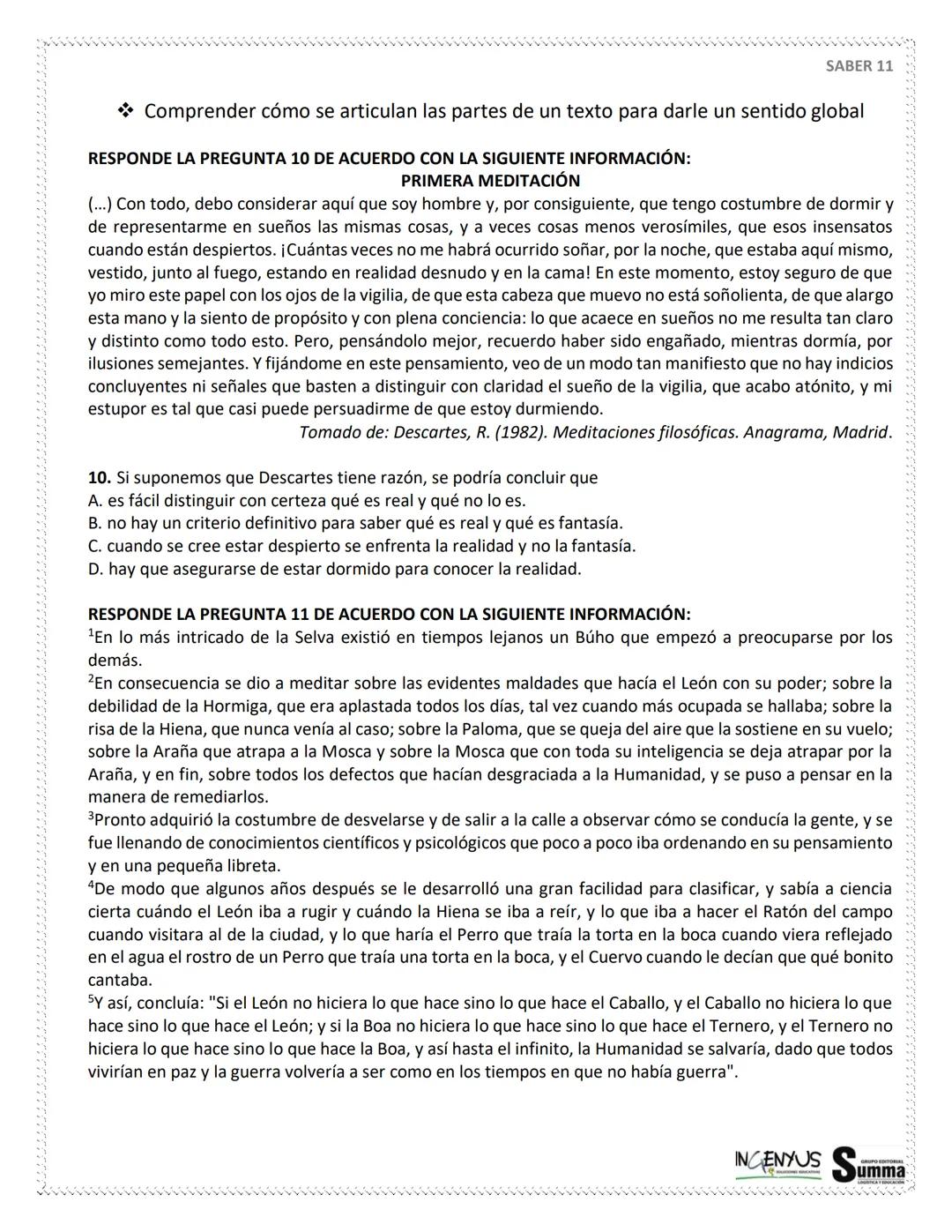 125 PREGUNTAS - 4 HORAS 30
MINUTOS.
SIMULACRO
DE
PRUEBAS
SABER 11°
¿Que tal si nos evaluamos?
SCAN ME
Tu
Profe
NERDOS PERO CON ESTILO
2ª EDI