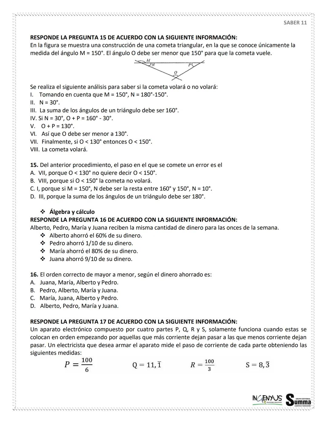 125 PREGUNTAS - 4 HORAS 30
MINUTOS.
SIMULACRO
DE
PRUEBAS
SABER 11°
¿Que tal si nos evaluamos?
SCAN ME
Tu
Profe
NERDOS PERO CON ESTILO
2ª EDI