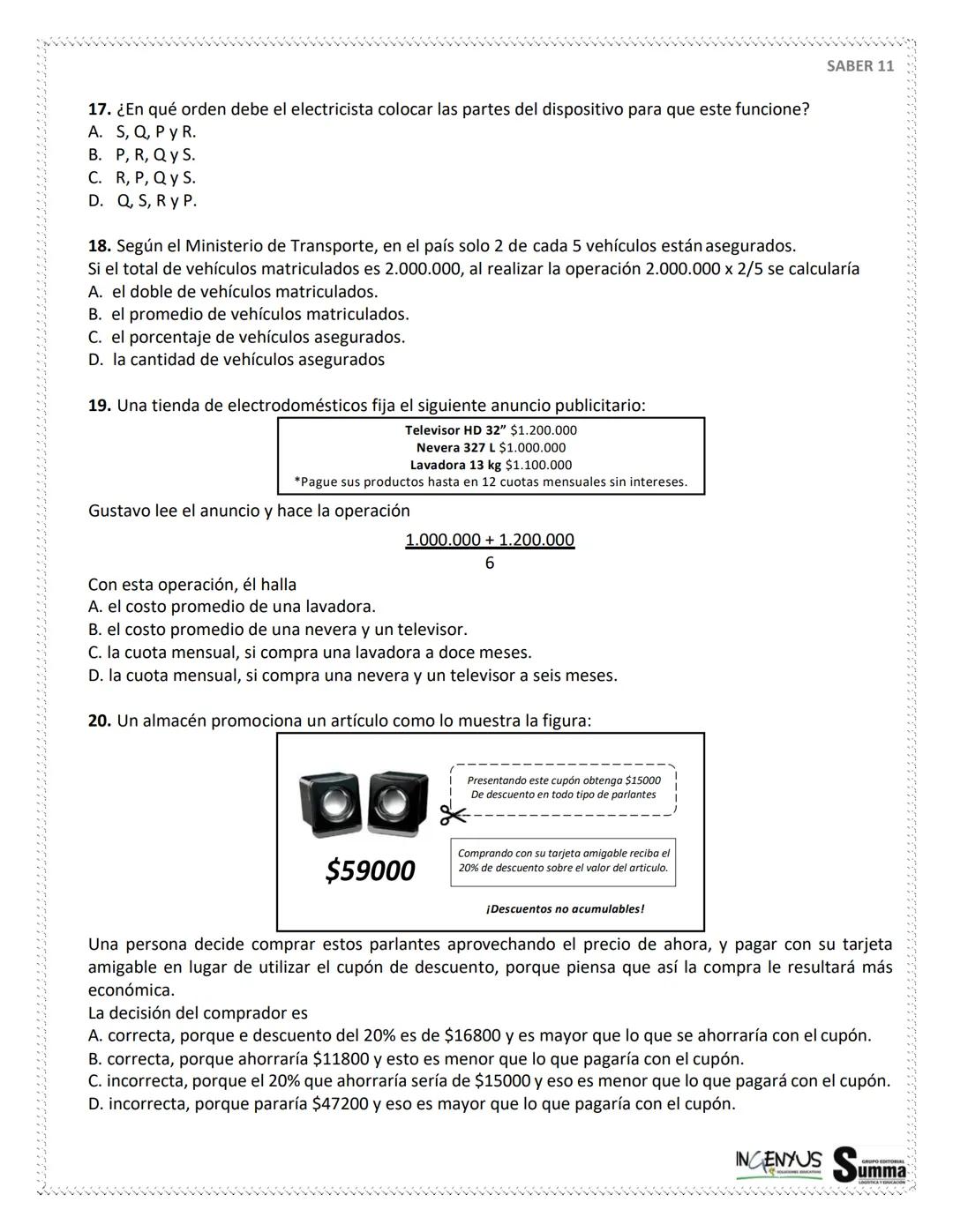 125 PREGUNTAS - 4 HORAS 30
MINUTOS.
SIMULACRO
DE
PRUEBAS
SABER 11°
¿Que tal si nos evaluamos?
SCAN ME
Tu
Profe
NERDOS PERO CON ESTILO
2ª EDI