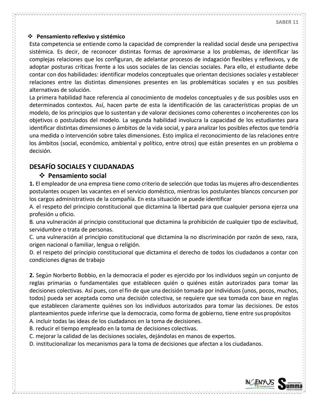 125 PREGUNTAS - 4 HORAS 30
MINUTOS.
SIMULACRO
DE
PRUEBAS
SABER 11°
¿Que tal si nos evaluamos?
SCAN ME
Tu
Profe
NERDOS PERO CON ESTILO
2ª EDI