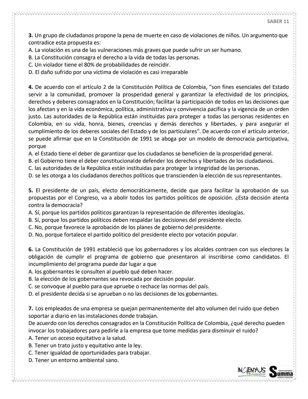 125 PREGUNTAS - 4 HORAS 30
MINUTOS.
SIMULACRO
DE
PRUEBAS
SABER 11°
¿Que tal si nos evaluamos?
SCAN ME
Tu
Profe
NERDOS PERO CON ESTILO
2ª EDI