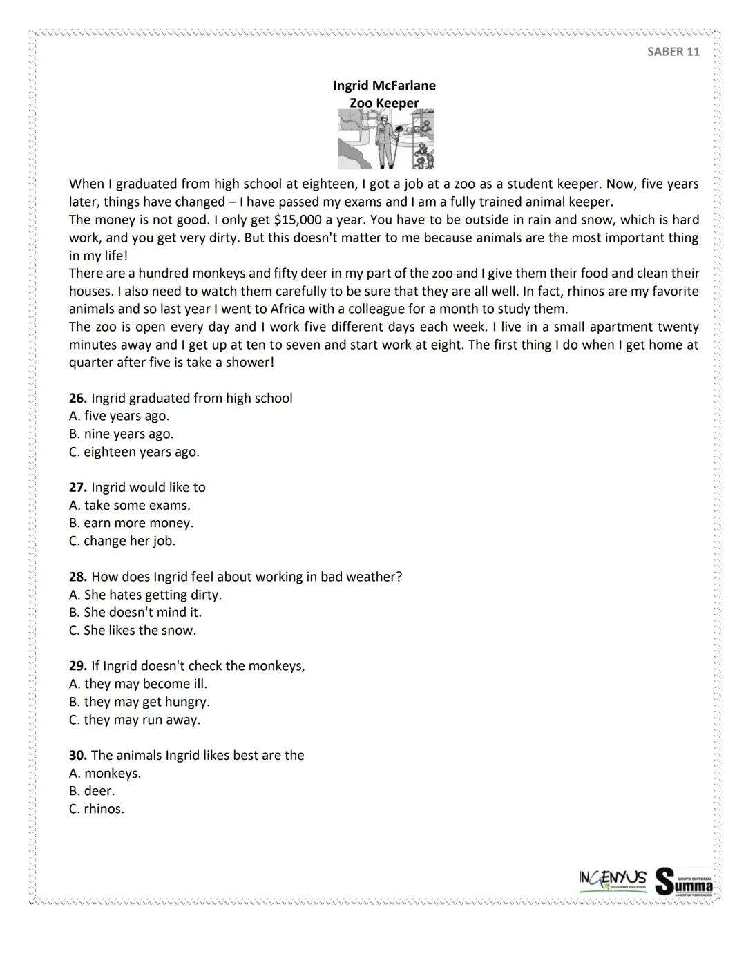 125 PREGUNTAS - 4 HORAS 30
MINUTOS.
SIMULACRO
DE
PRUEBAS
SABER 11°
¿Que tal si nos evaluamos?
SCAN ME
Tu
Profe
NERDOS PERO CON ESTILO
2ª EDI