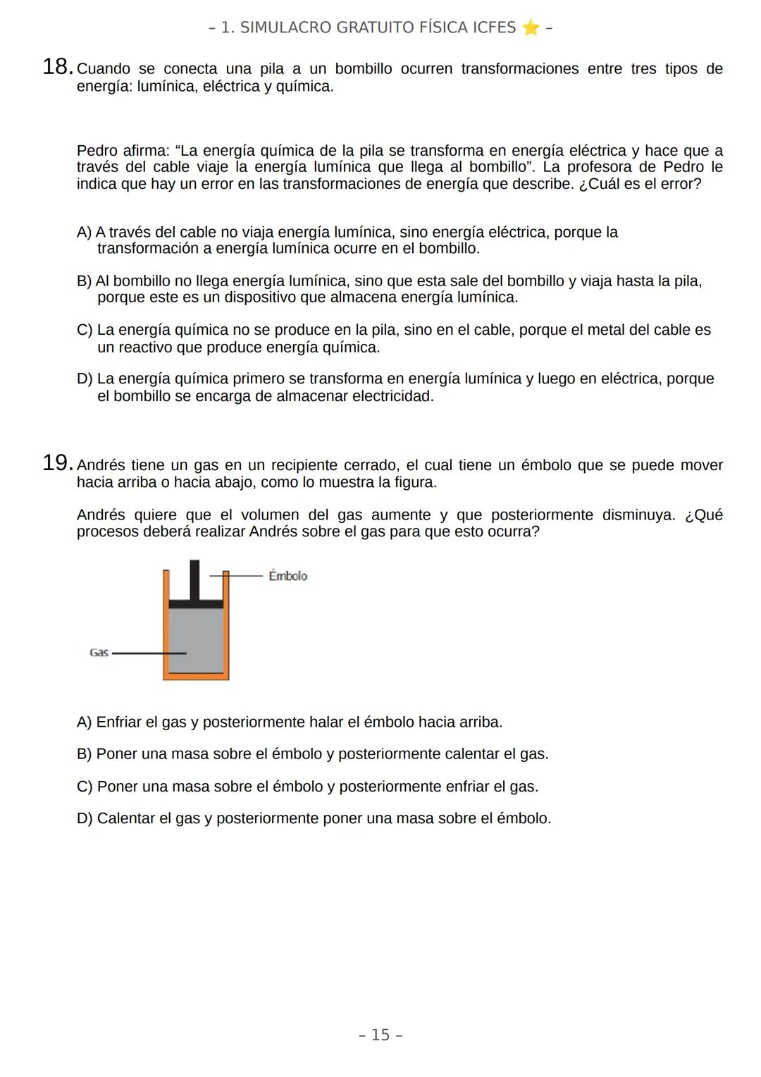 # SIMULACRO FILADD
filadd - 1. SIMULACRO GRATUITO FÍSICA ICFES
Recomendaciones:
- Nuestra plataforma registra el tiempo que te toma conte