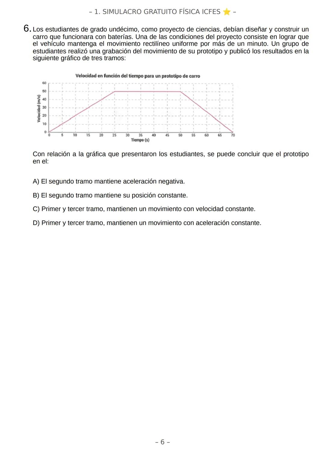 # SIMULACRO FILADD
filadd - 1. SIMULACRO GRATUITO FÍSICA ICFES
Recomendaciones:
- Nuestra plataforma registra el tiempo que te toma conte