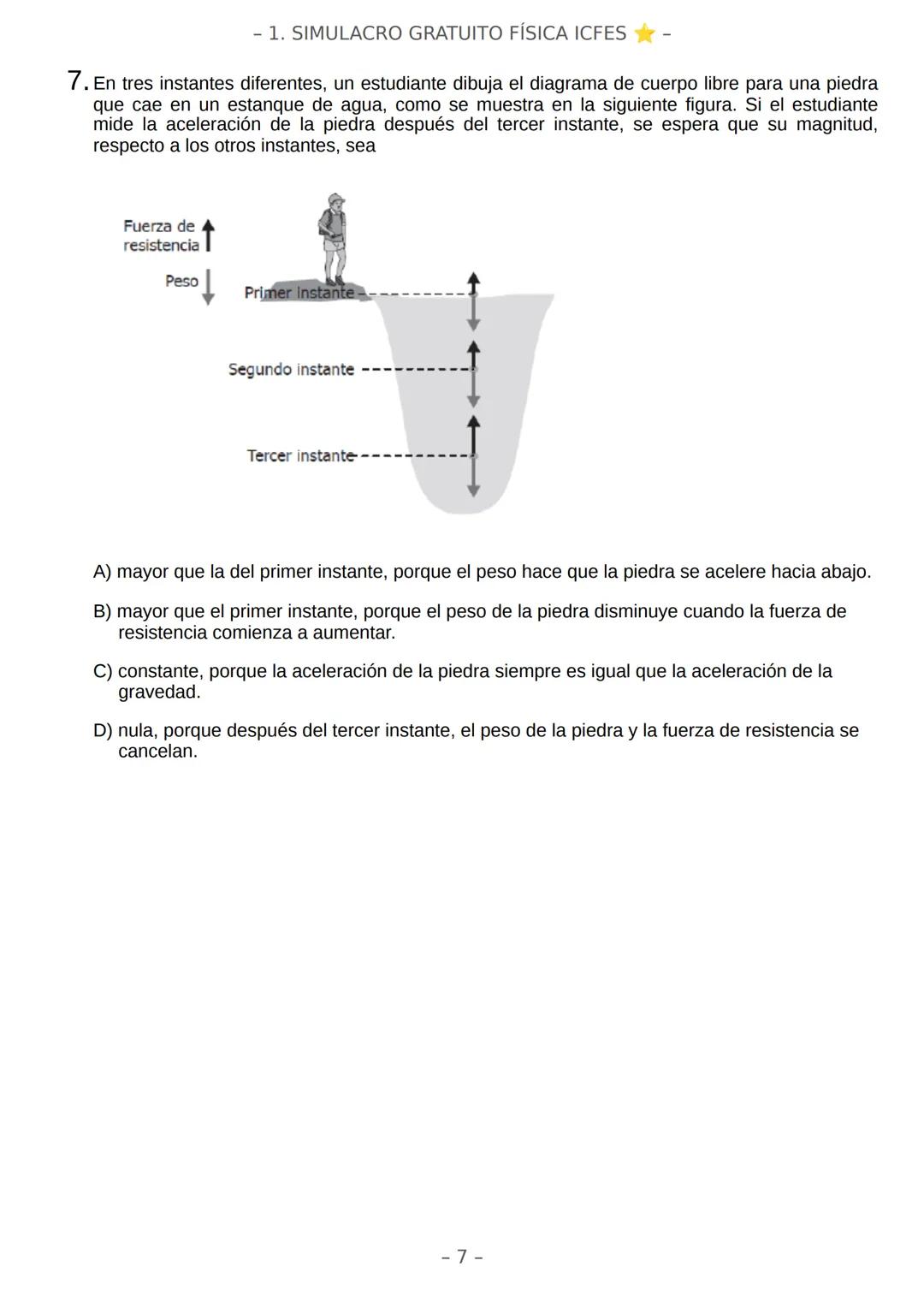 # SIMULACRO FILADD
filadd - 1. SIMULACRO GRATUITO FÍSICA ICFES
Recomendaciones:
- Nuestra plataforma registra el tiempo que te toma conte
