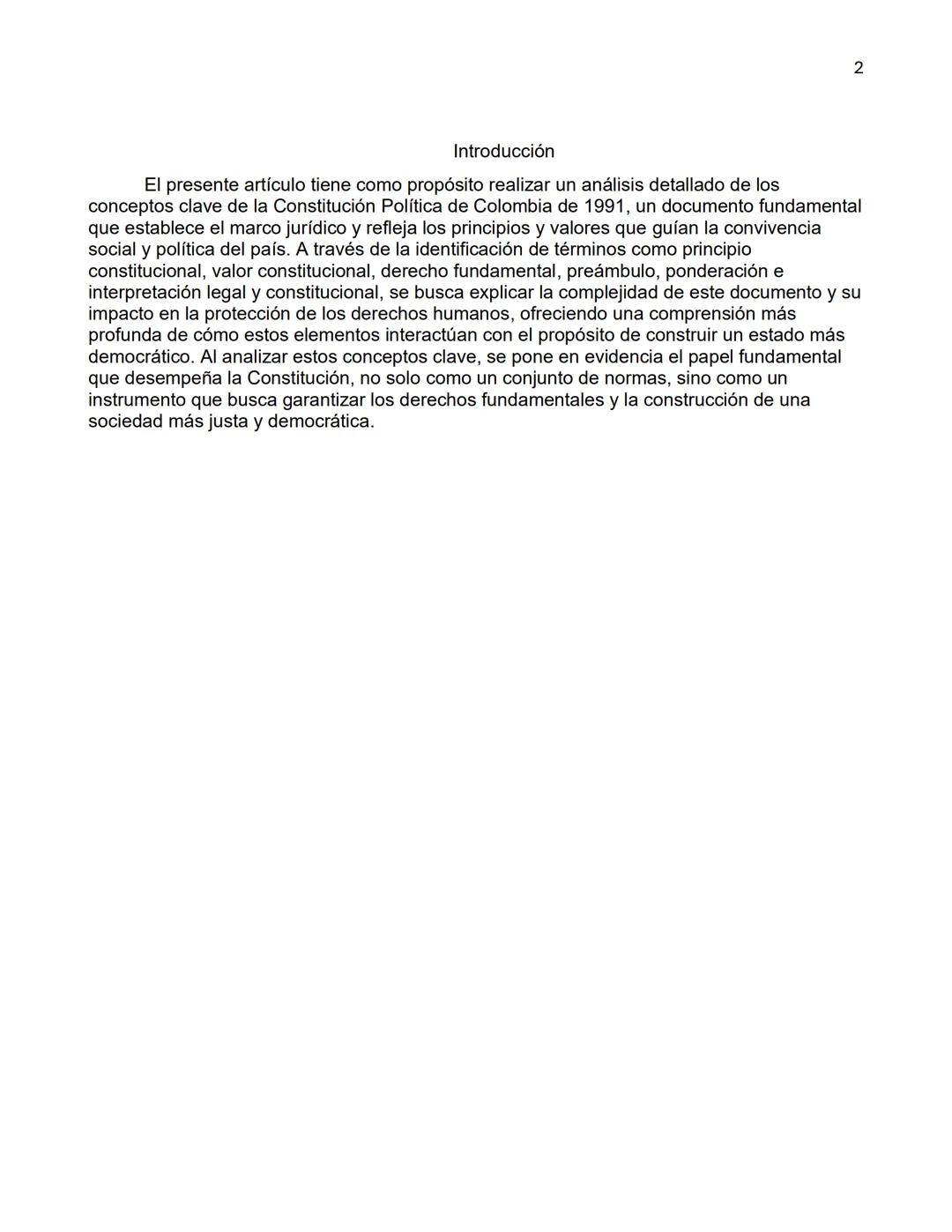 1
Análisis conceptual de los principios y valores de la Constitución Política de Colombia
de 1991
Autor
Anderson Steven Marín Torres
Maestro