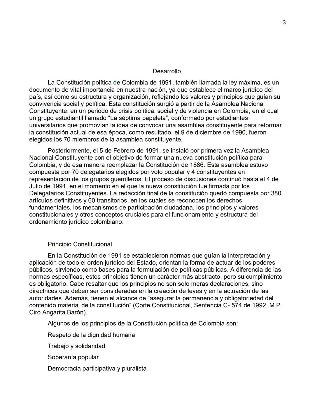 1
Análisis conceptual de los principios y valores de la Constitución Política de Colombia
de 1991
Autor
Anderson Steven Marín Torres
Maestro