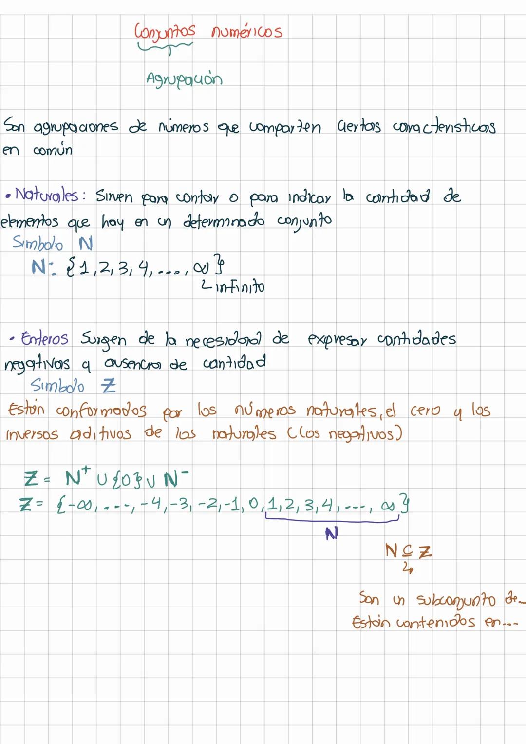 Conjuntos numéricos