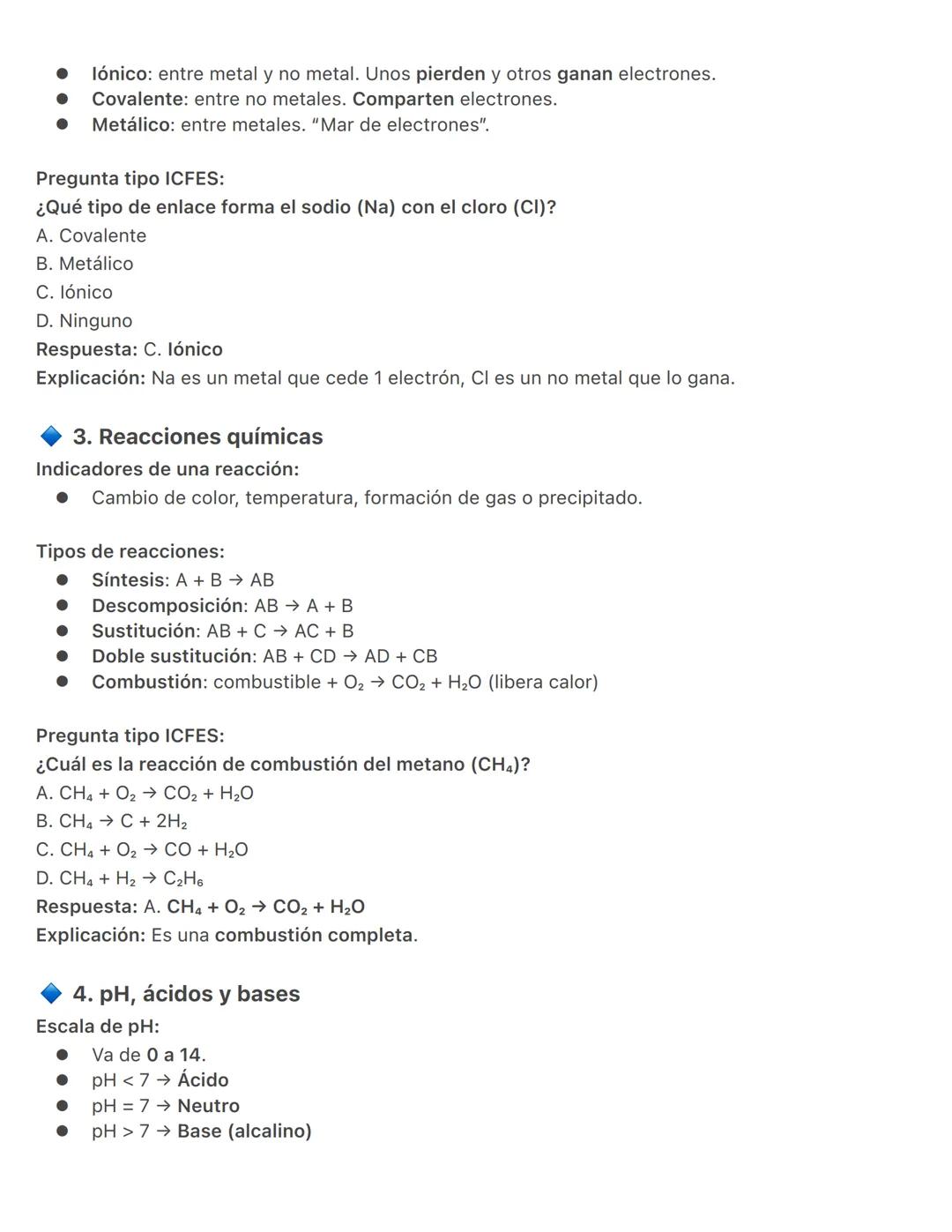 ICFES Saber 11 - Ciencias Naturales
SECCIÓN 1: QUÍMICA
1. Estructura del átomo
Conceptos clave:
Átomo: Unidad básica de la materia.
Partícul
